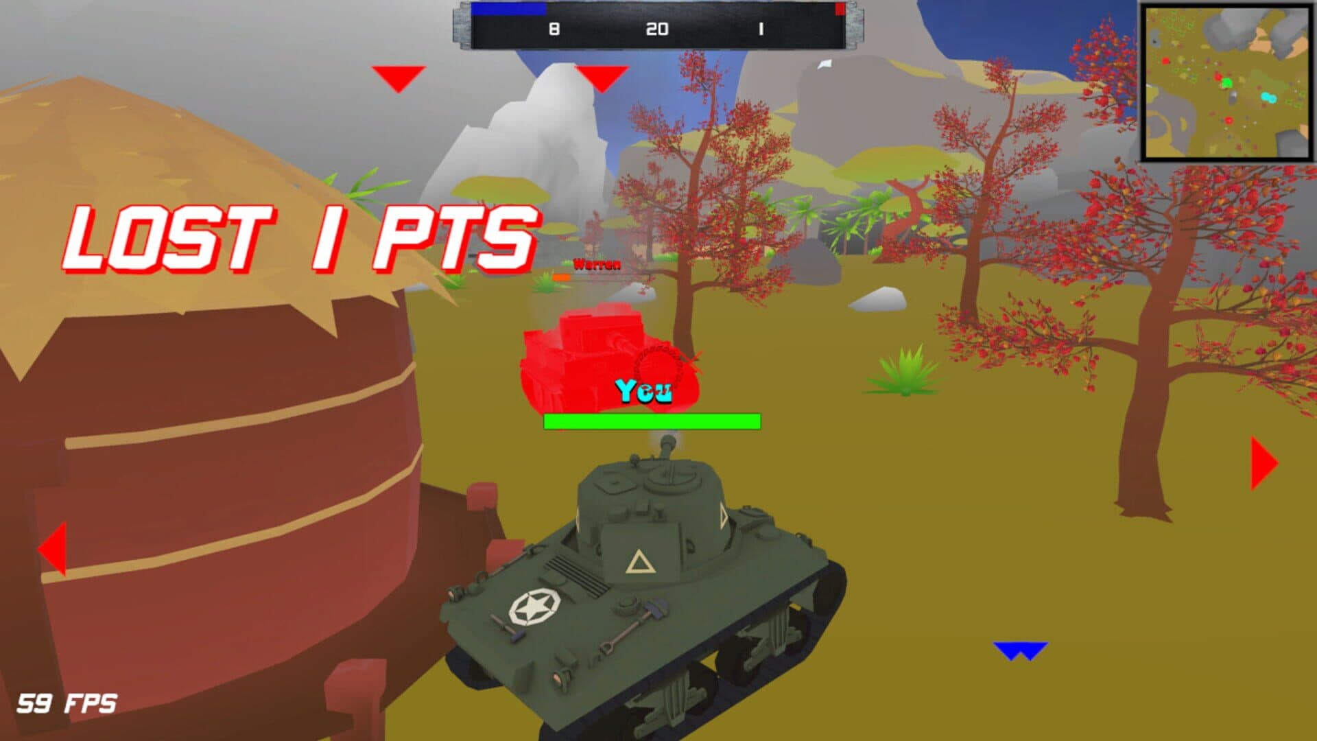 اسکرین‌شات WWII: Tank Battle Arena - 2