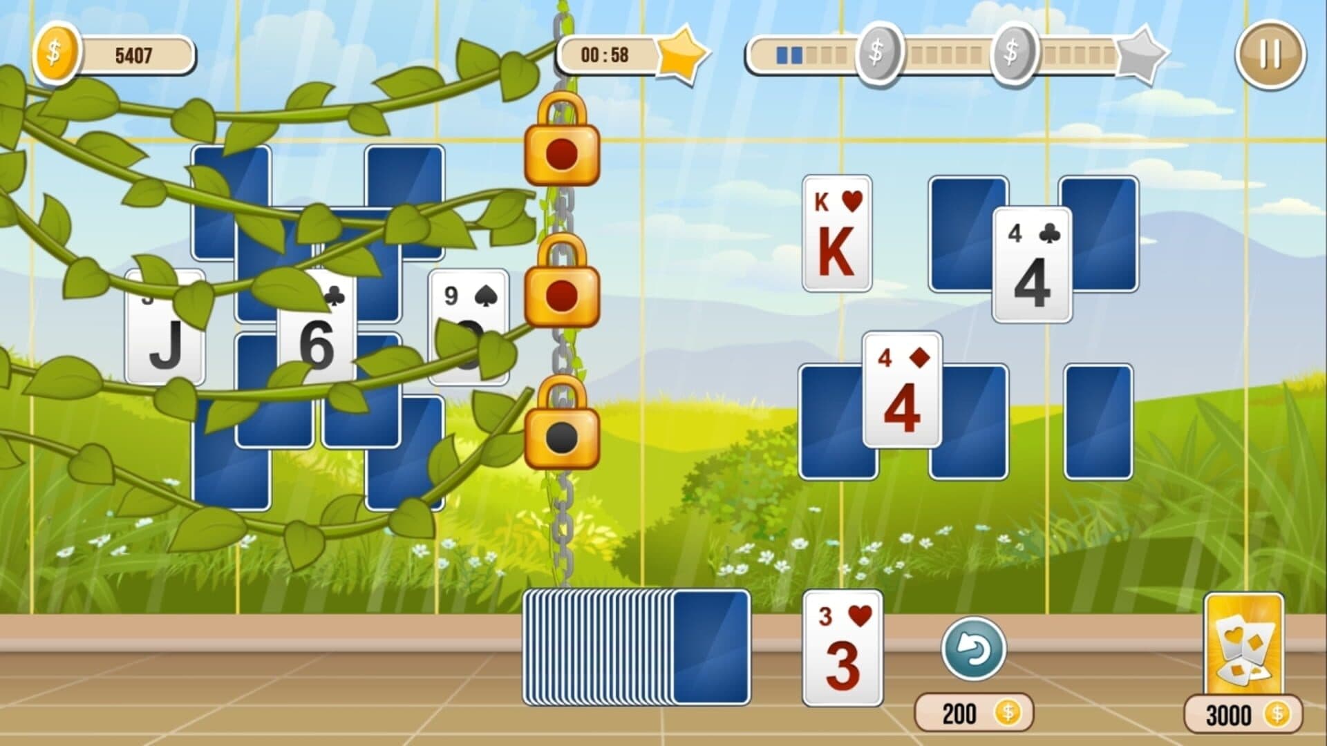 Solitaire TriPeaks Flowers screenshot 1