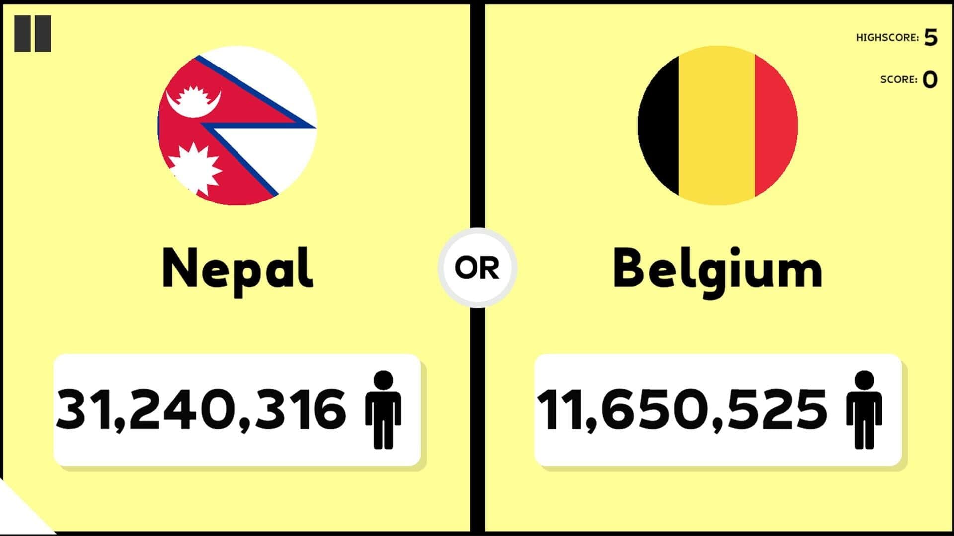 اسکرین‌شات Population Quiz - 3