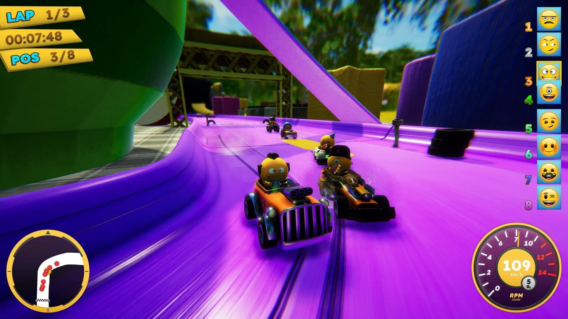اسکرین‌شات Emoji Kart Racer - 2