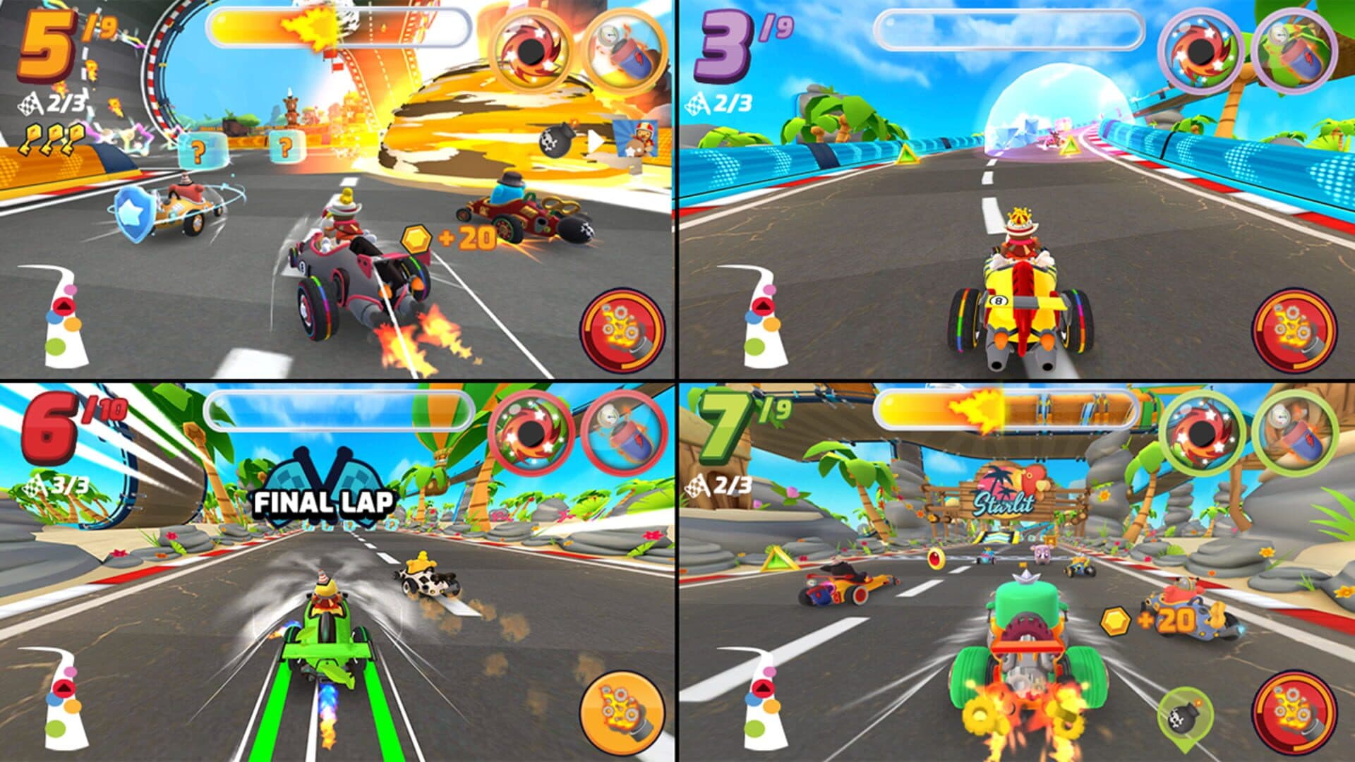 اسکرین‌شات Starlit Kart Racing - 1