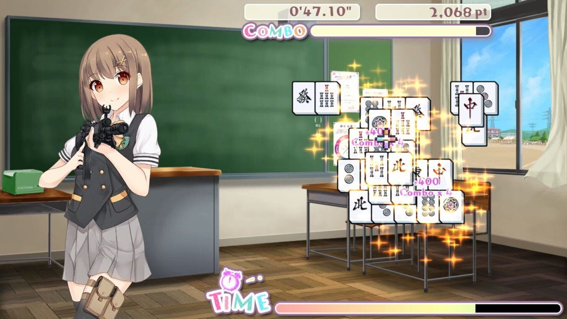 Bishoujo Battle Mahjong Solitaire screenshot 3