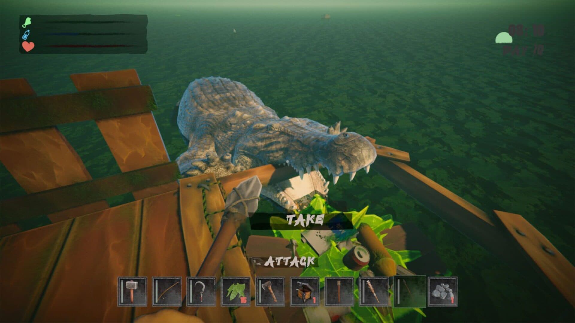 اسکرین‌شات Survival Float Simulator: Crocodile Waters Craft, Raft, Build - 3