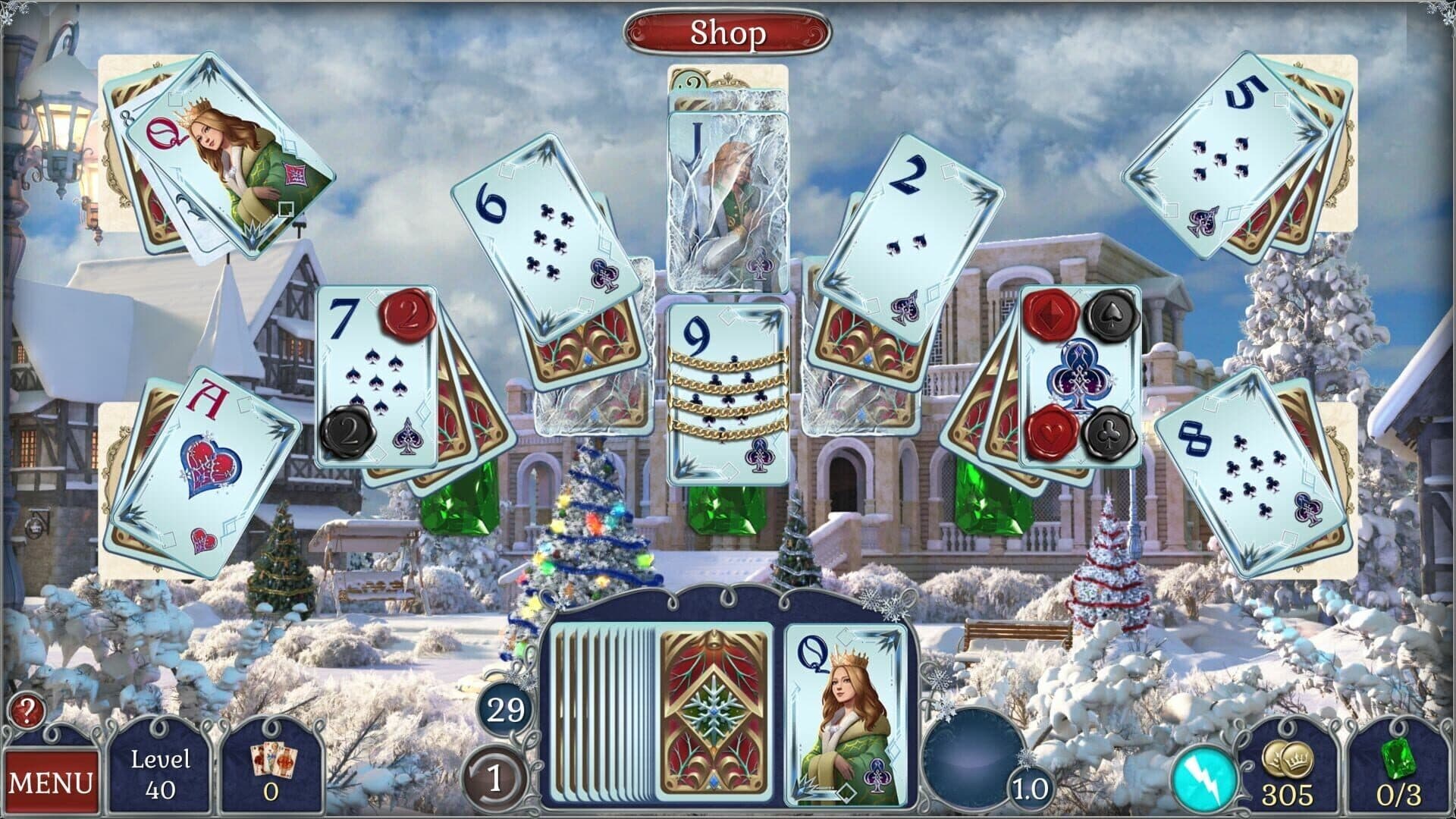 Jewel Match Solitaire Winterscapes 2: Collector's Edition screenshot 15