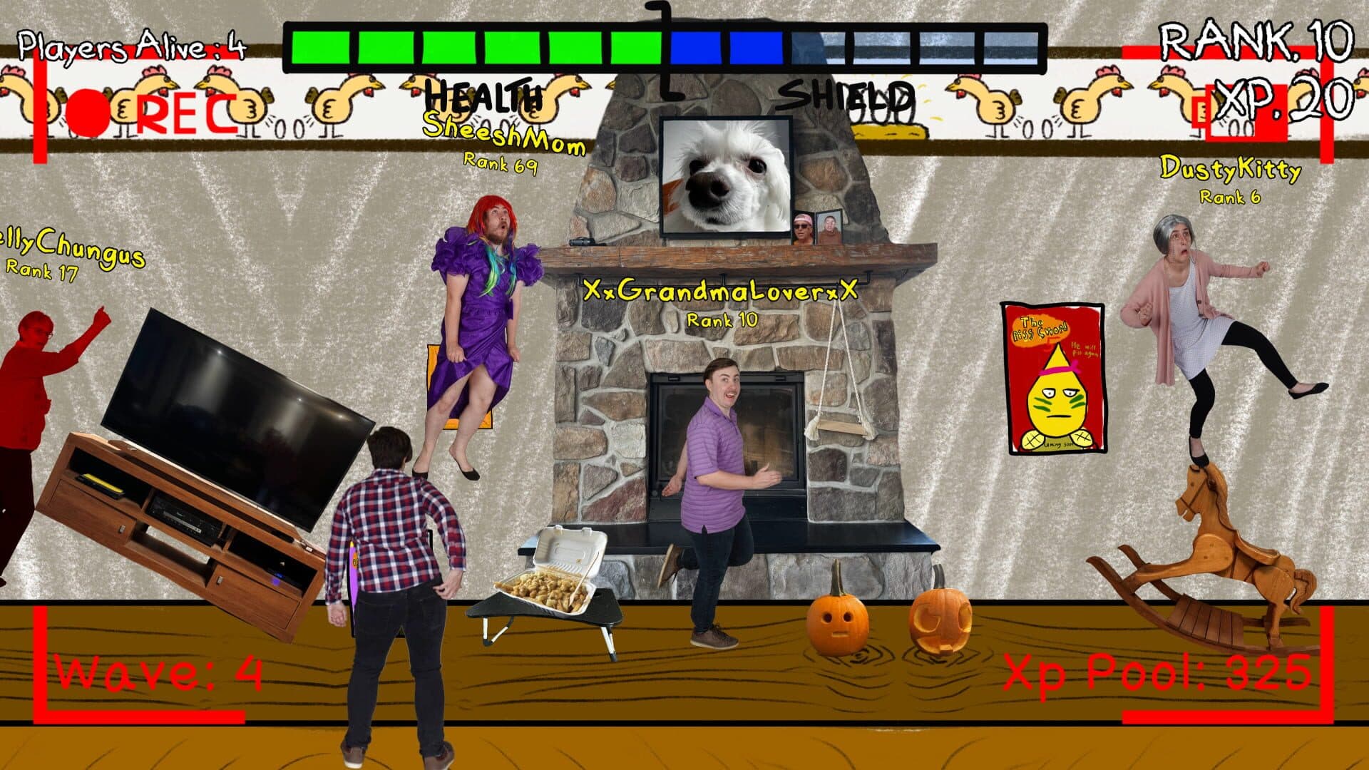 اسکرین‌شات I'm in Love With Your Dead Grandmother: Online Battle Royale - 4