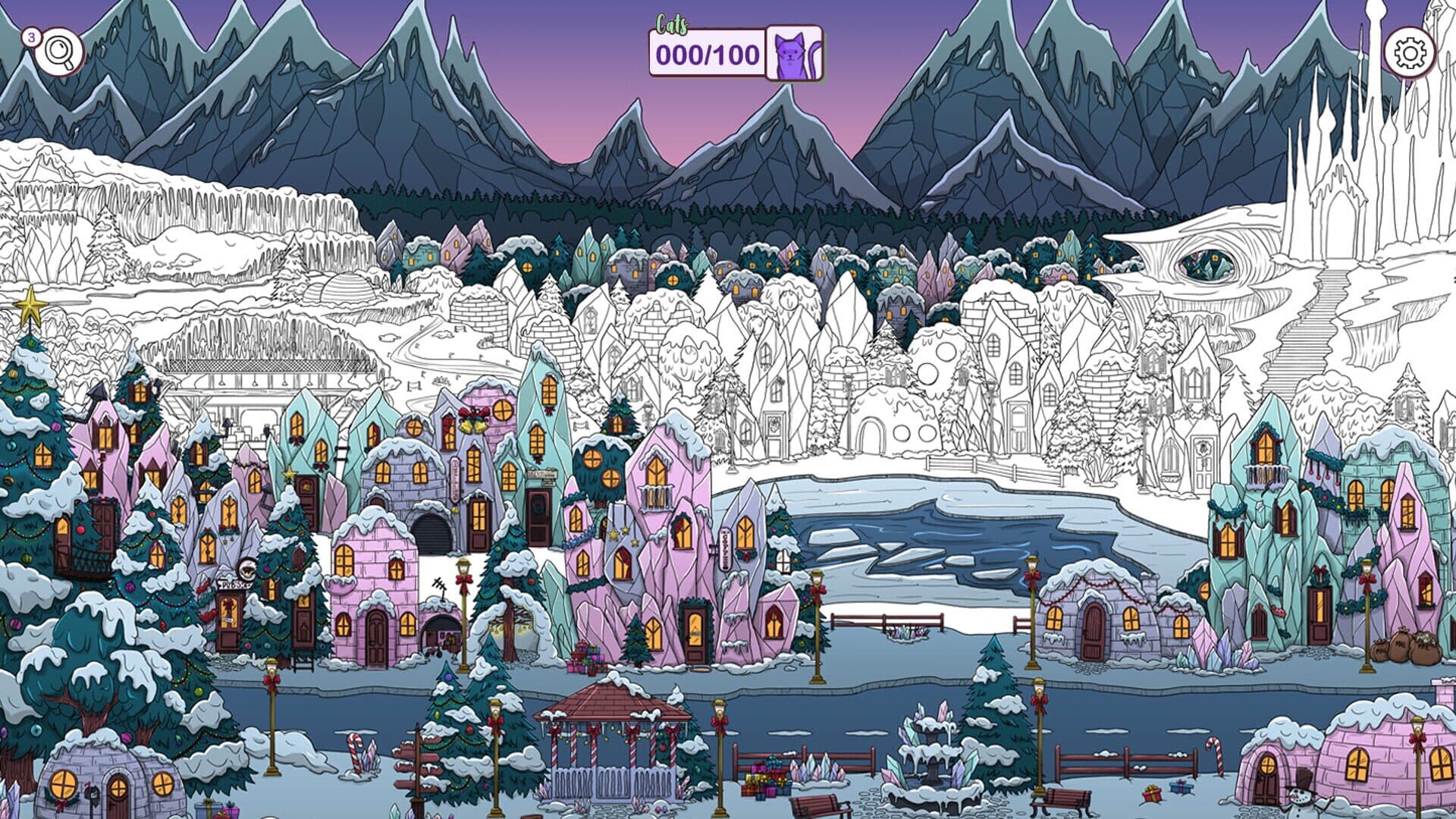 Hidden Cats in Santa's Realm screenshot 1