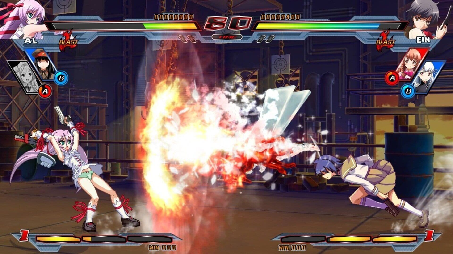 اسکرین‌شات Nitroplus Blasterz: Heroines Infinite Duel - 1