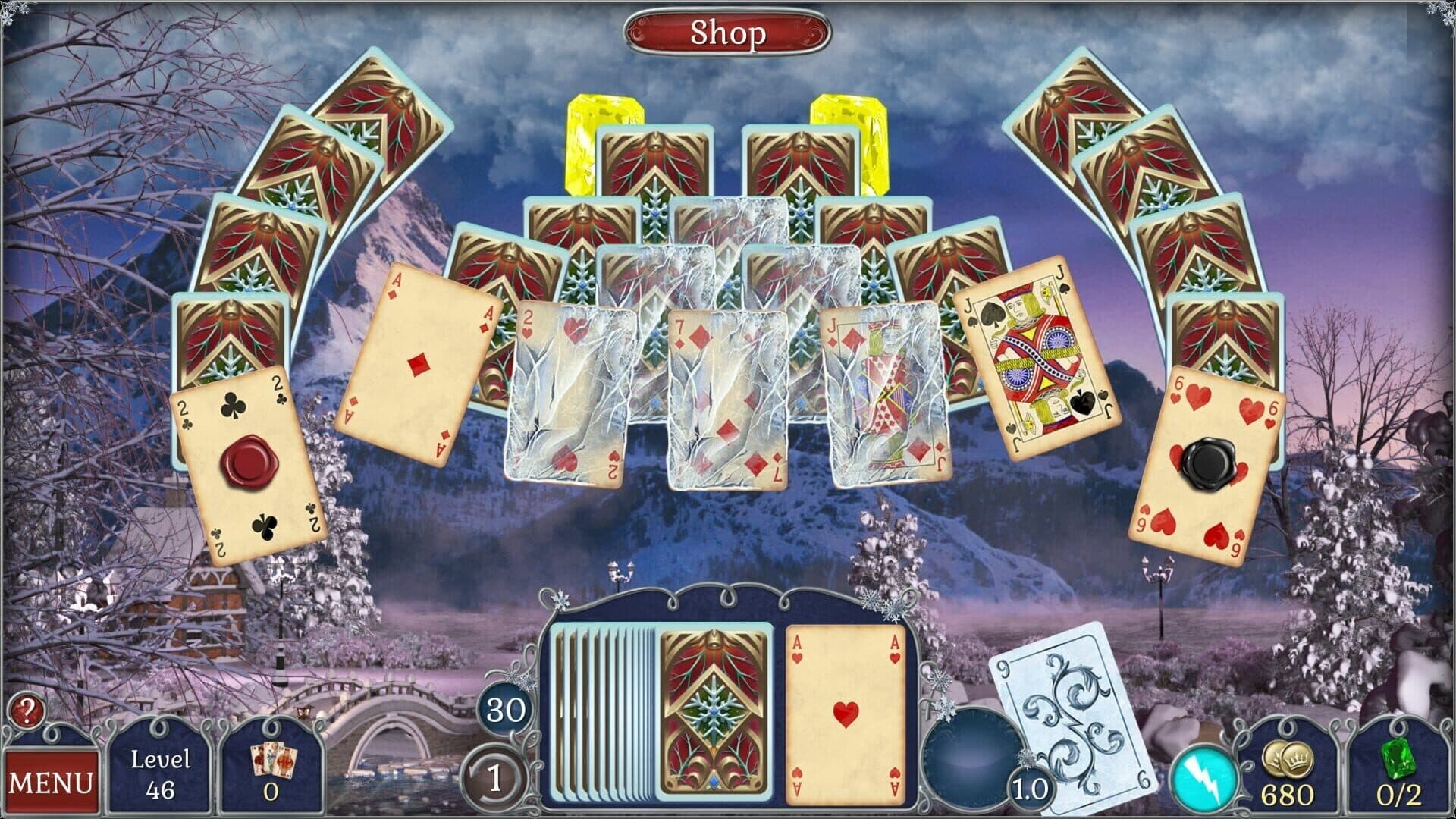 Jewel Match Solitaire Winterscapes 2: Collector's Edition screenshot 4