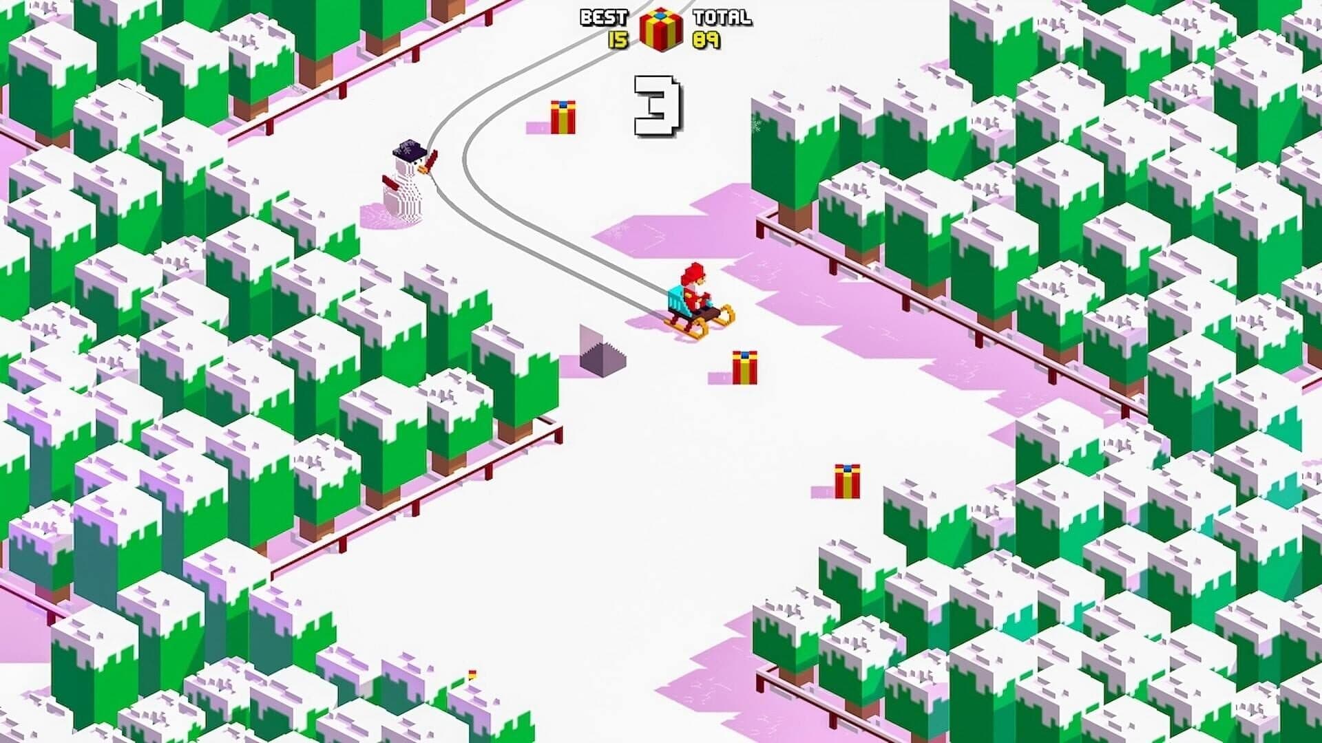 اسکرین‌شات Retro Santa Run - 2