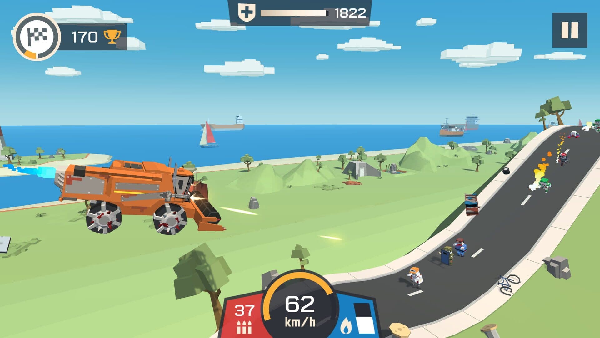 اسکرین‌شات Zombie Derby: Pixel Survival - 3