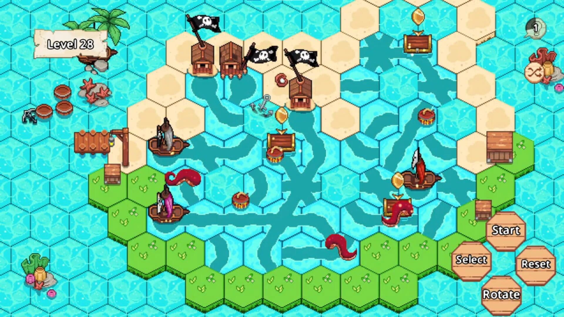 اسکرین‌شات Pirate Trails: Tentacles and Treasures - 1