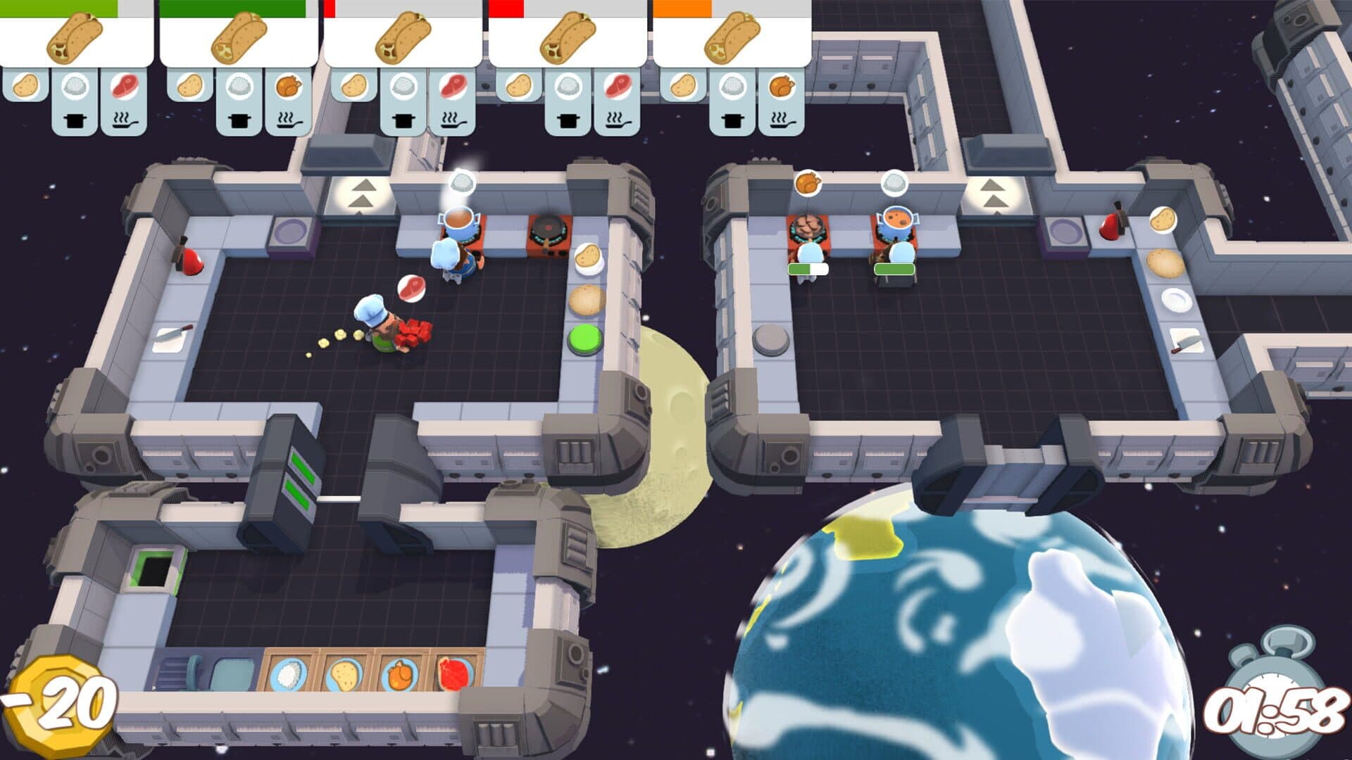 اسکرین‌شات Overcooked! - 1