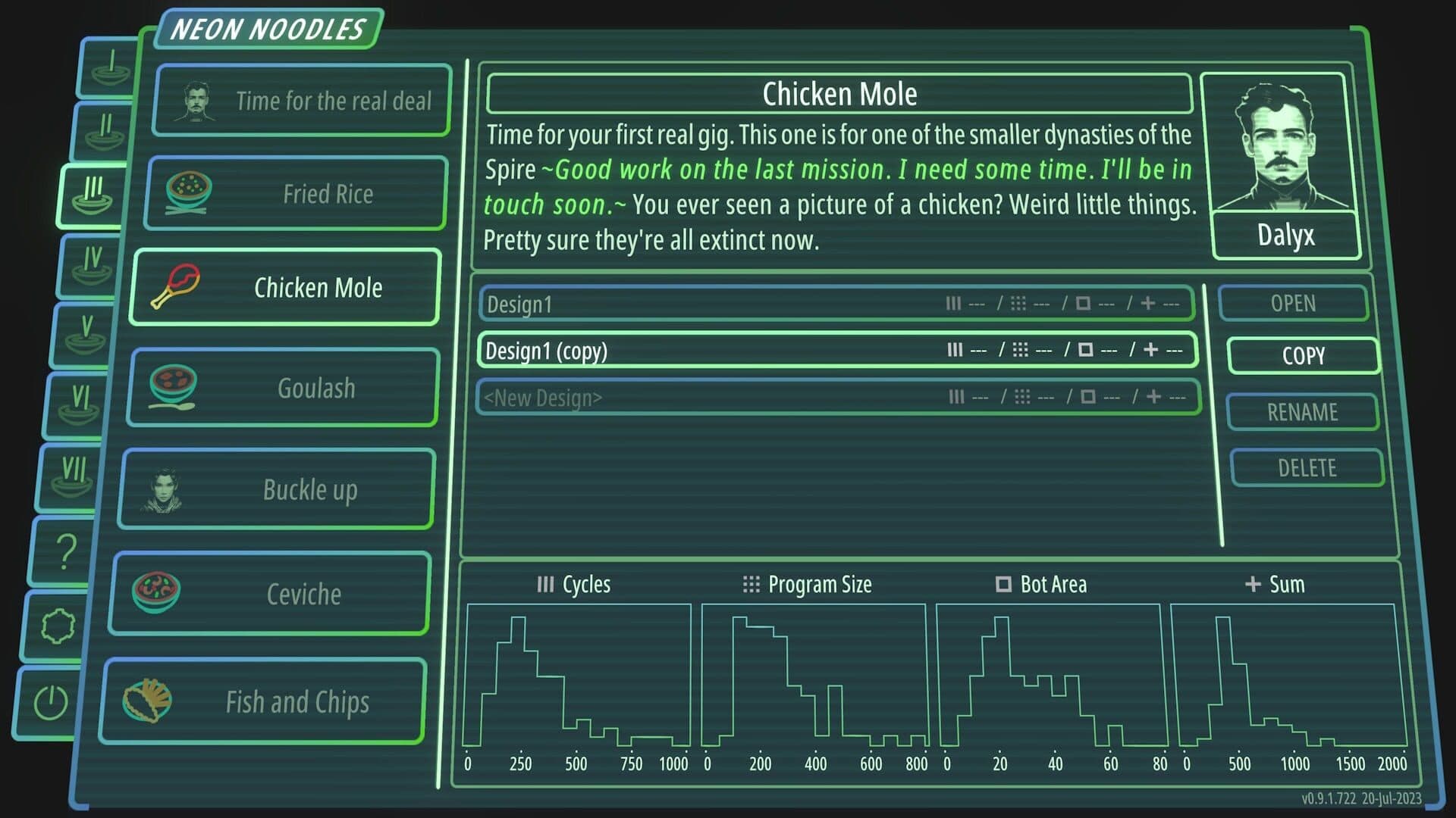 اسکرین‌شات Neon Noodles: Cyberpunk Kitchen Automation - 1