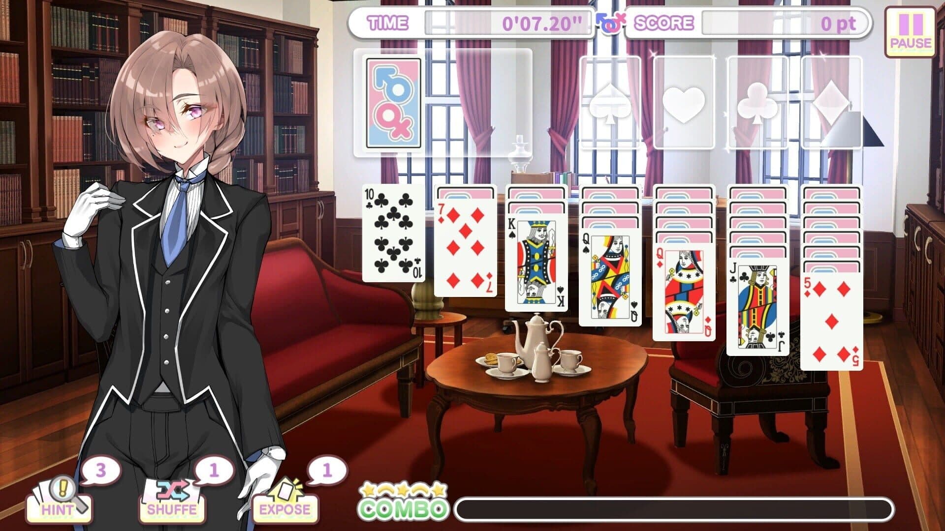 اسکرین‌شات Otoko Cross: Pretty Boys Klondike Solitaire - 3