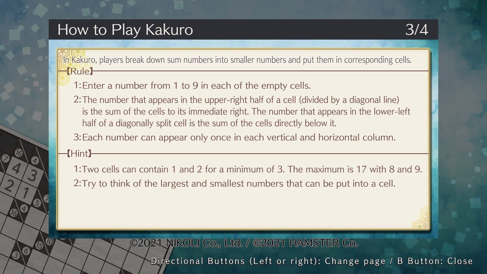 اسکرین‌شات Puzzle by Nikoli W Kakuro - 5