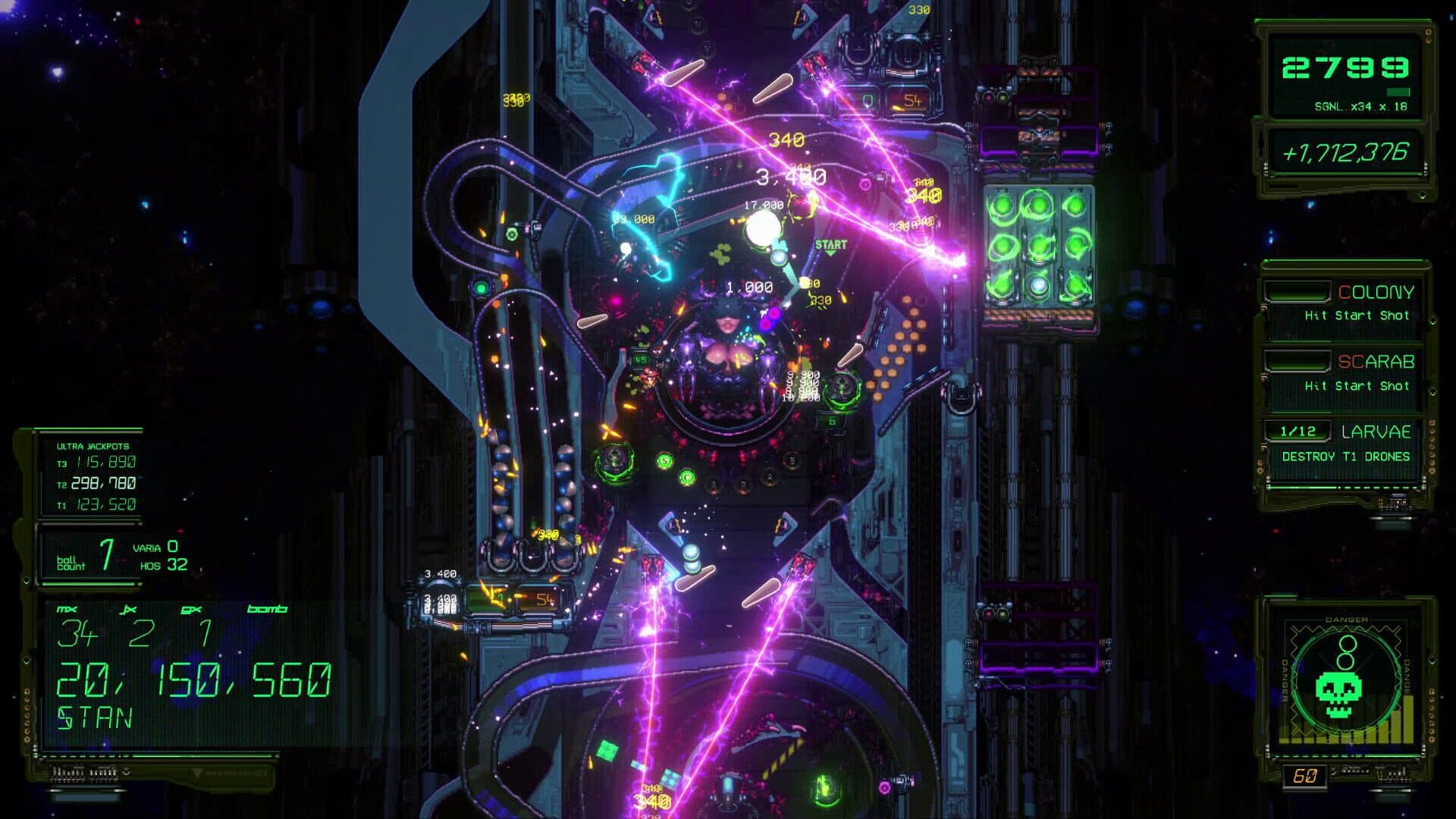 Xenotilt: Hostile Pinball Action screenshot 4