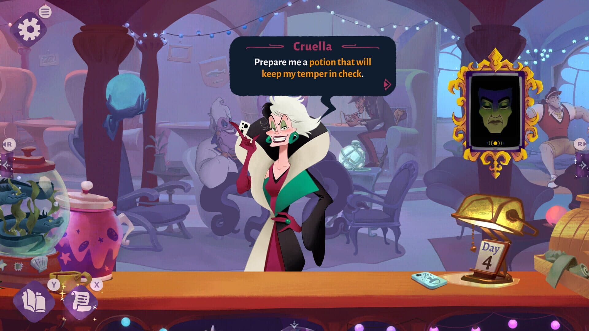 اسکرین‌شات Disney Villains Cursed Café - 1