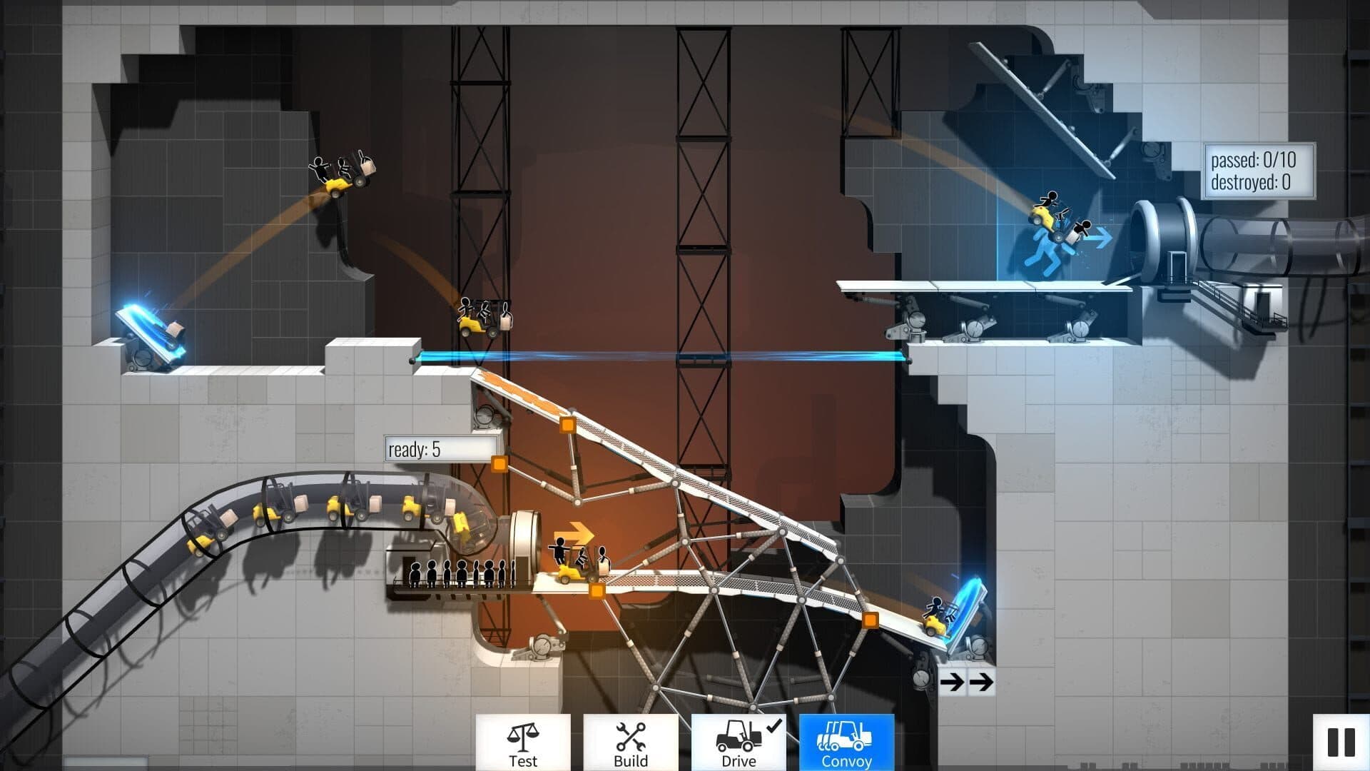 اسکرین‌شات Bridge Constructor Portal - 5