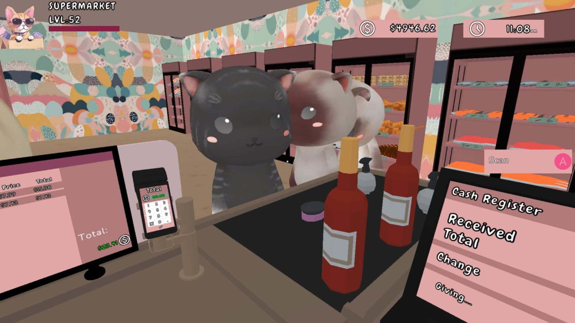 اسکرین‌شات Cat MeowMart: Supermarket Simulator - 1