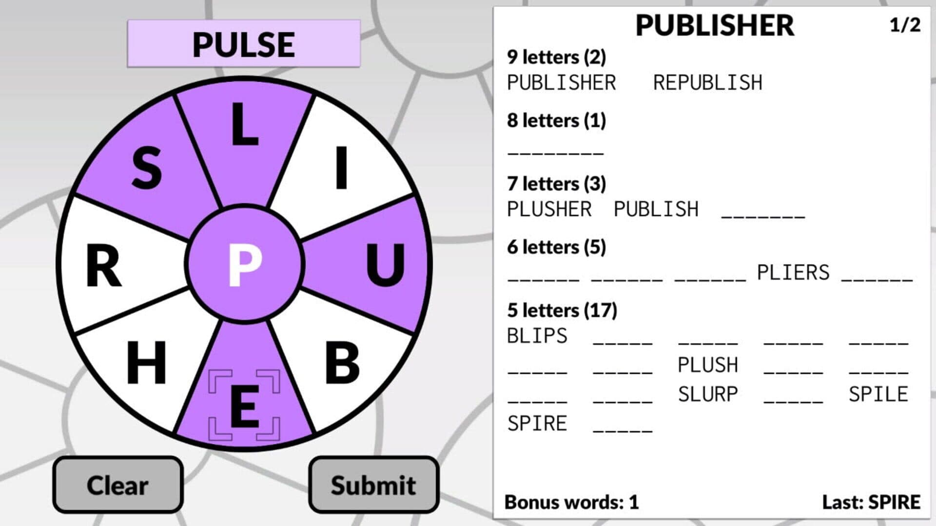 Word Wheel by Powgi screenshot 1