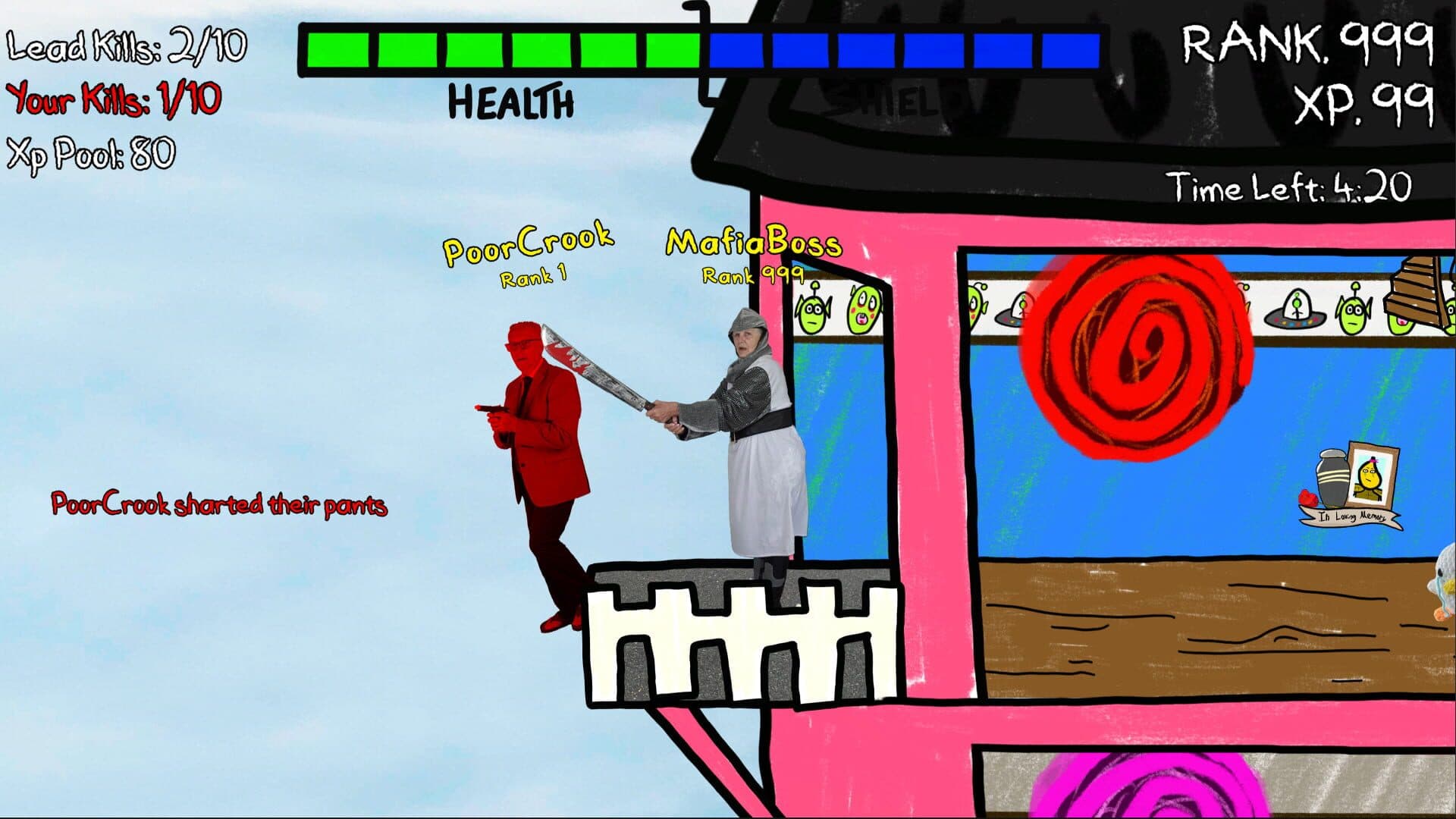 اسکرین‌شات I'm in Love With Your Dead Grandmother: Online Battle Royale - 6