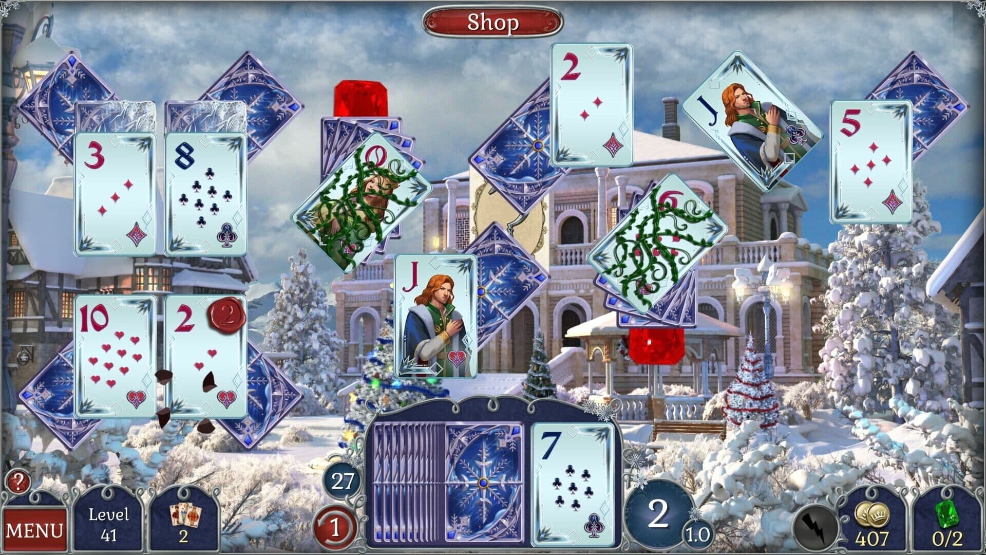 Jewel Match Solitaire Winterscapes 2: Collector's Edition screenshot 3