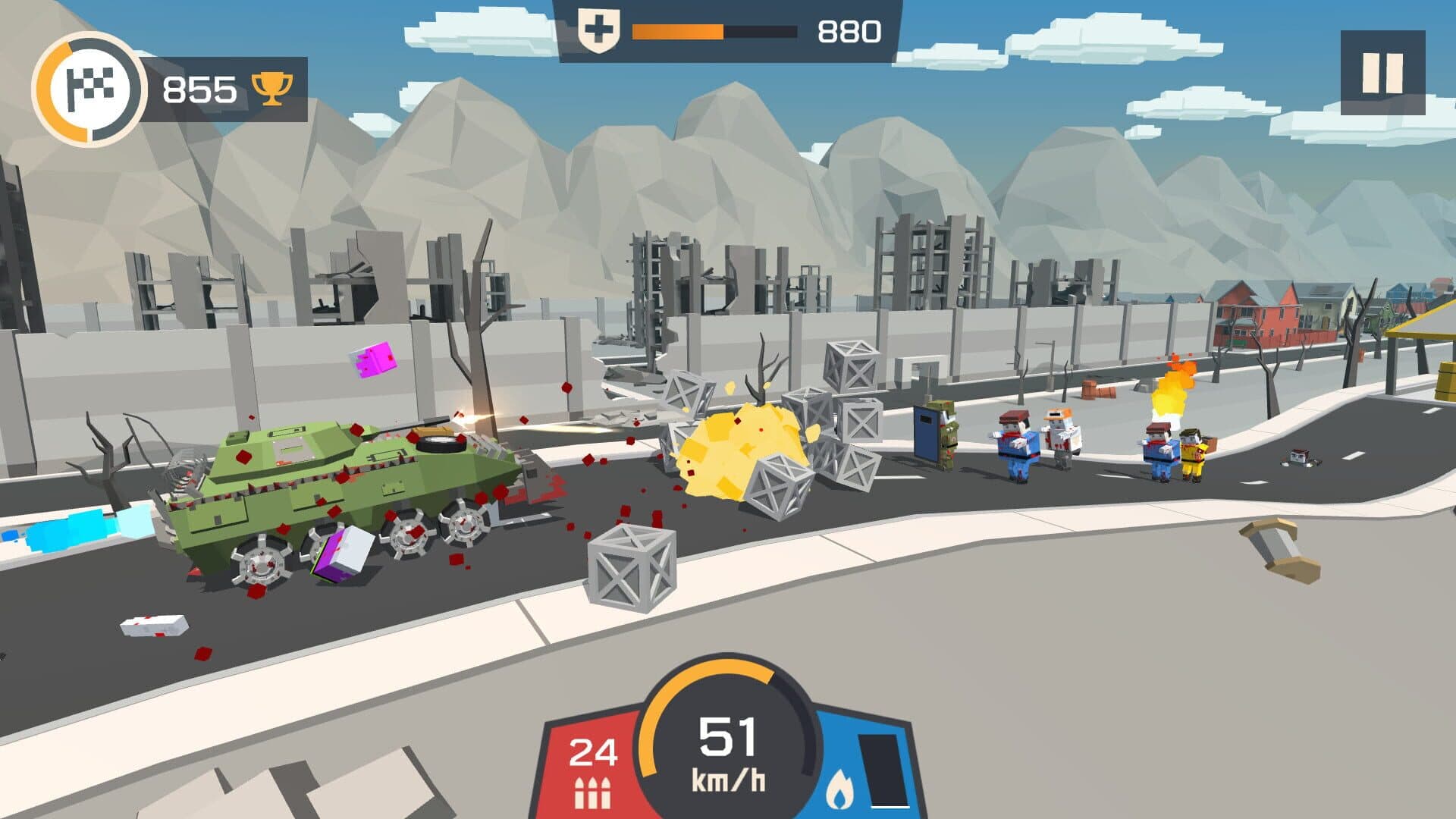 اسکرین‌شات Zombie Derby: Pixel Survival - 5