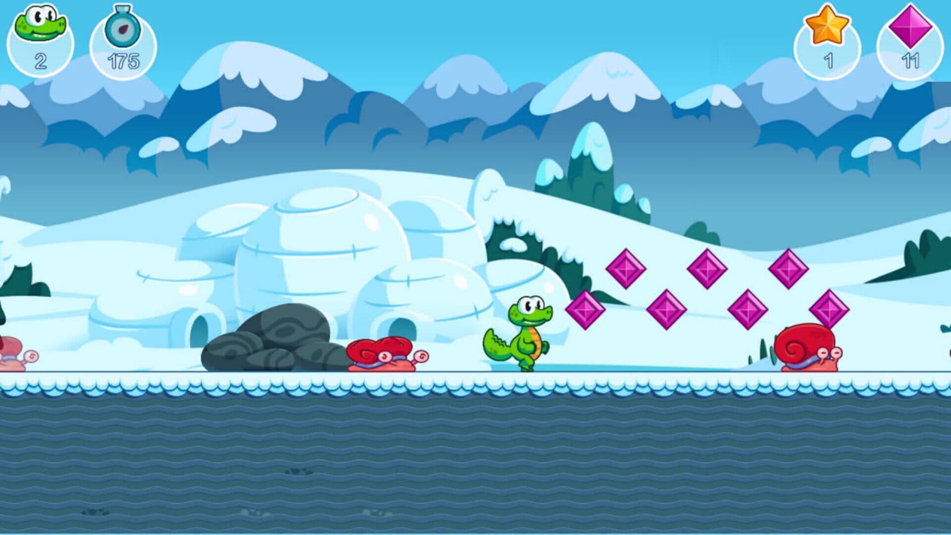 اسکرین‌شات Croc's World Run - 2