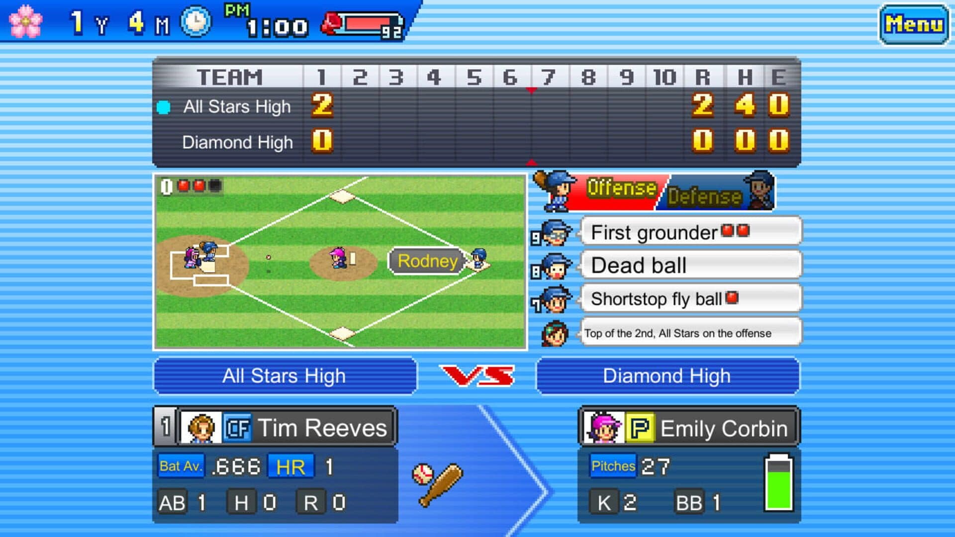 اسکرین‌شات Home Run High - 5