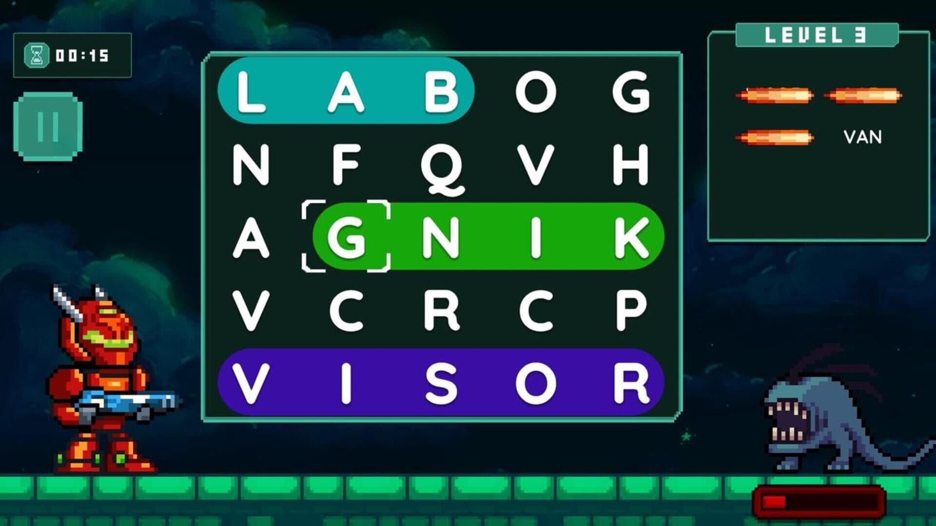 اسکرین‌شات Word Quest: Cyberpunk - 2