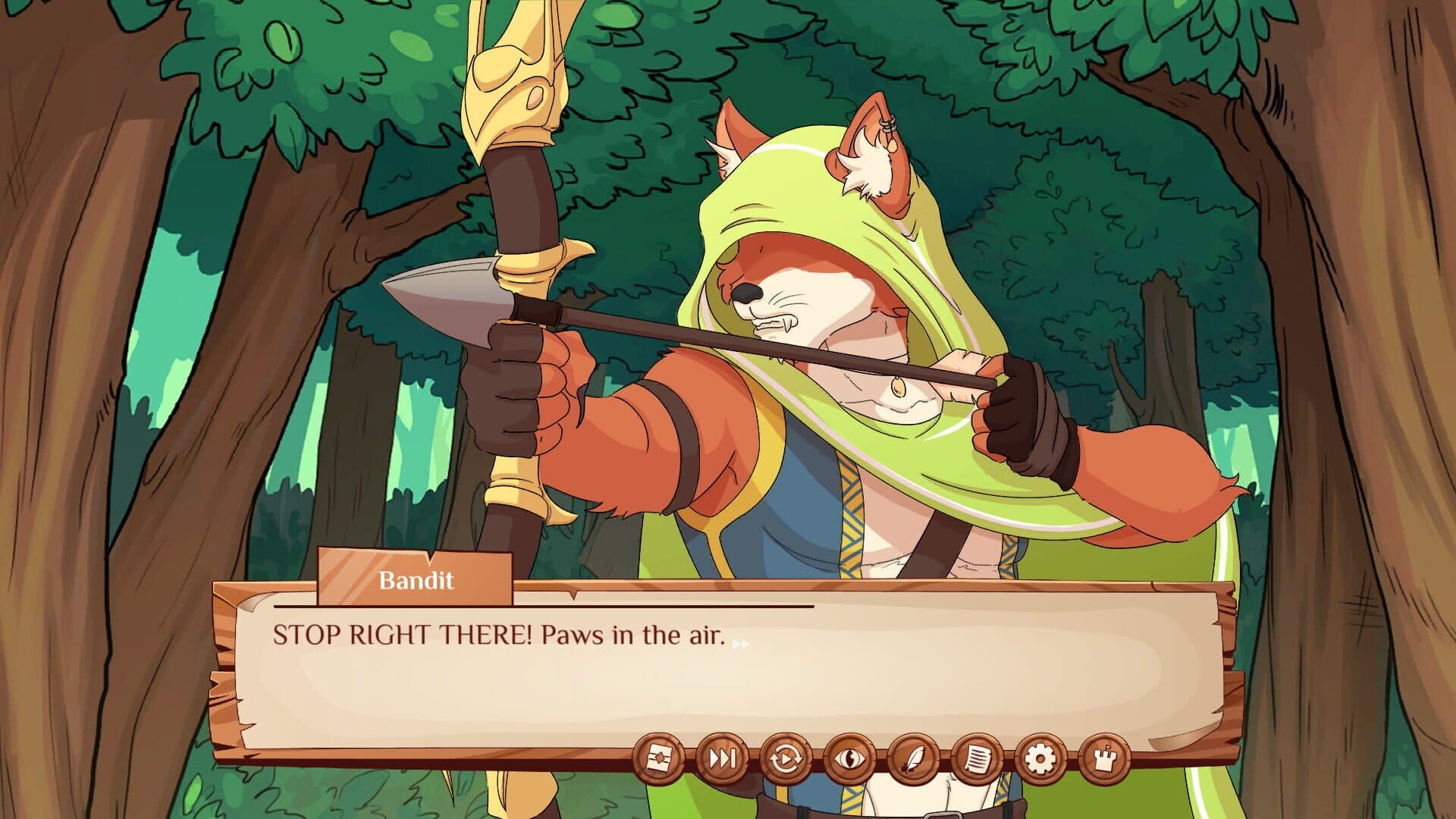 اسکرین‌شات Burrow of the Fallen Bear: A Gay Furry Visual Novel - 3