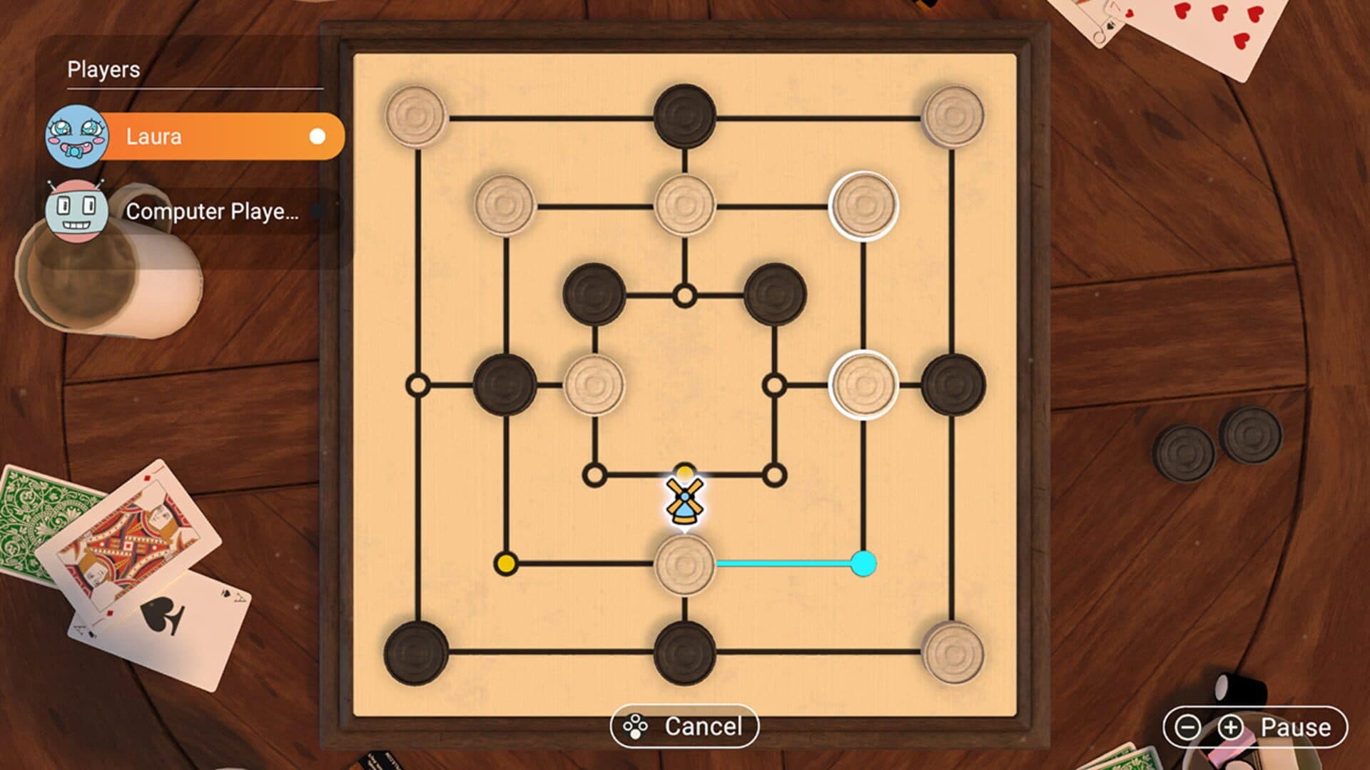 اسکرین‌شات 3in1 Game Collection: Backgammon + Checkers + Mills - 4