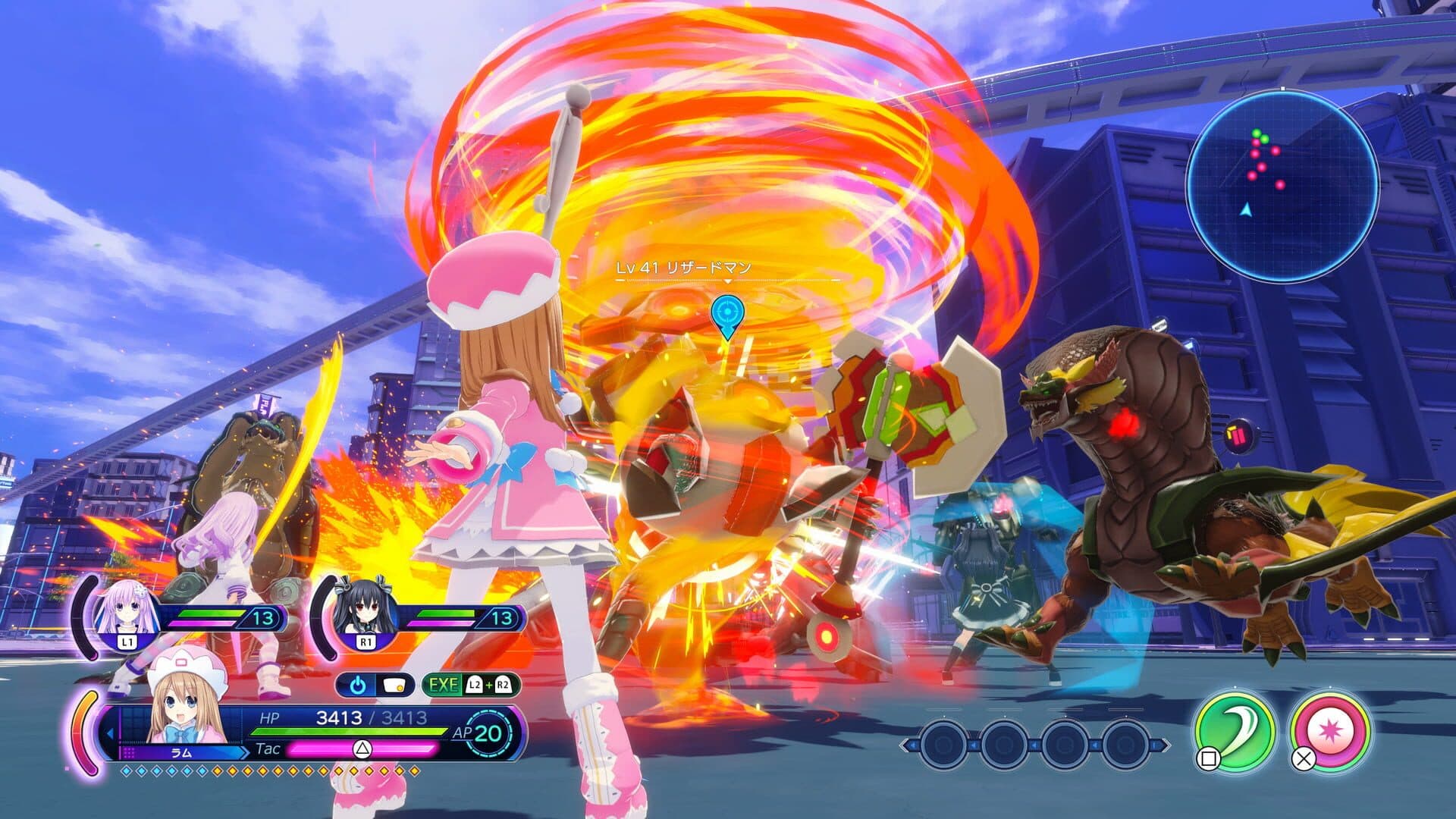 Neptunia: Sisters vs. Sisters screenshot 0
