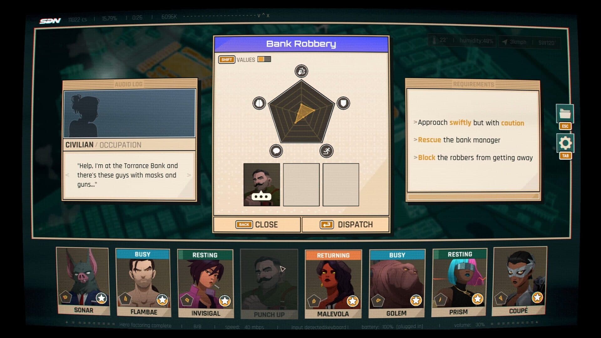 Dispatch screenshot 1