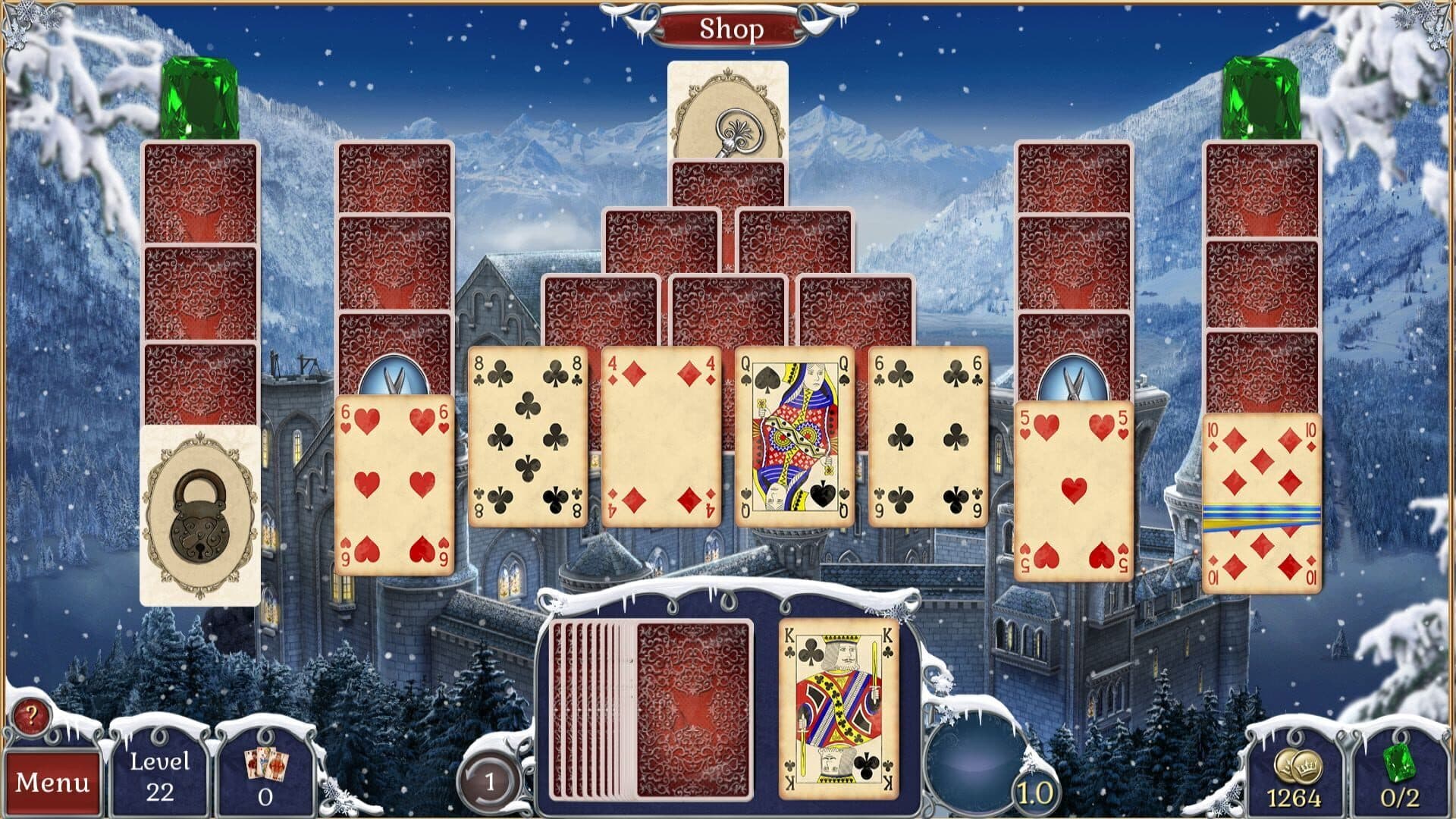 Jewel Match Solitaire Winterscapes screenshot 4
