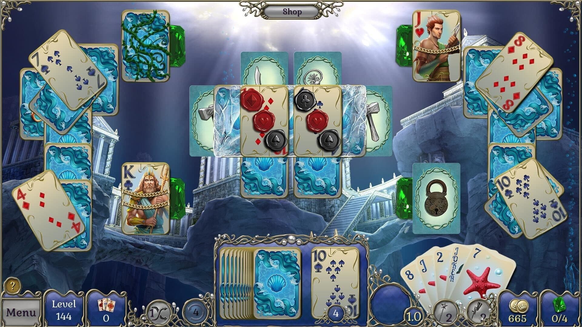 اسکرین‌شات Jewel Match Atlantis Solitaire: Collector's Edition - 4