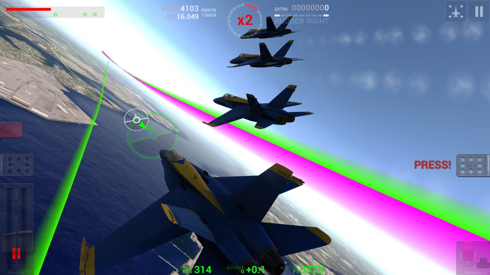 اسکرین‌شات Blue Angels Aerobatic Flight Simulator - 6