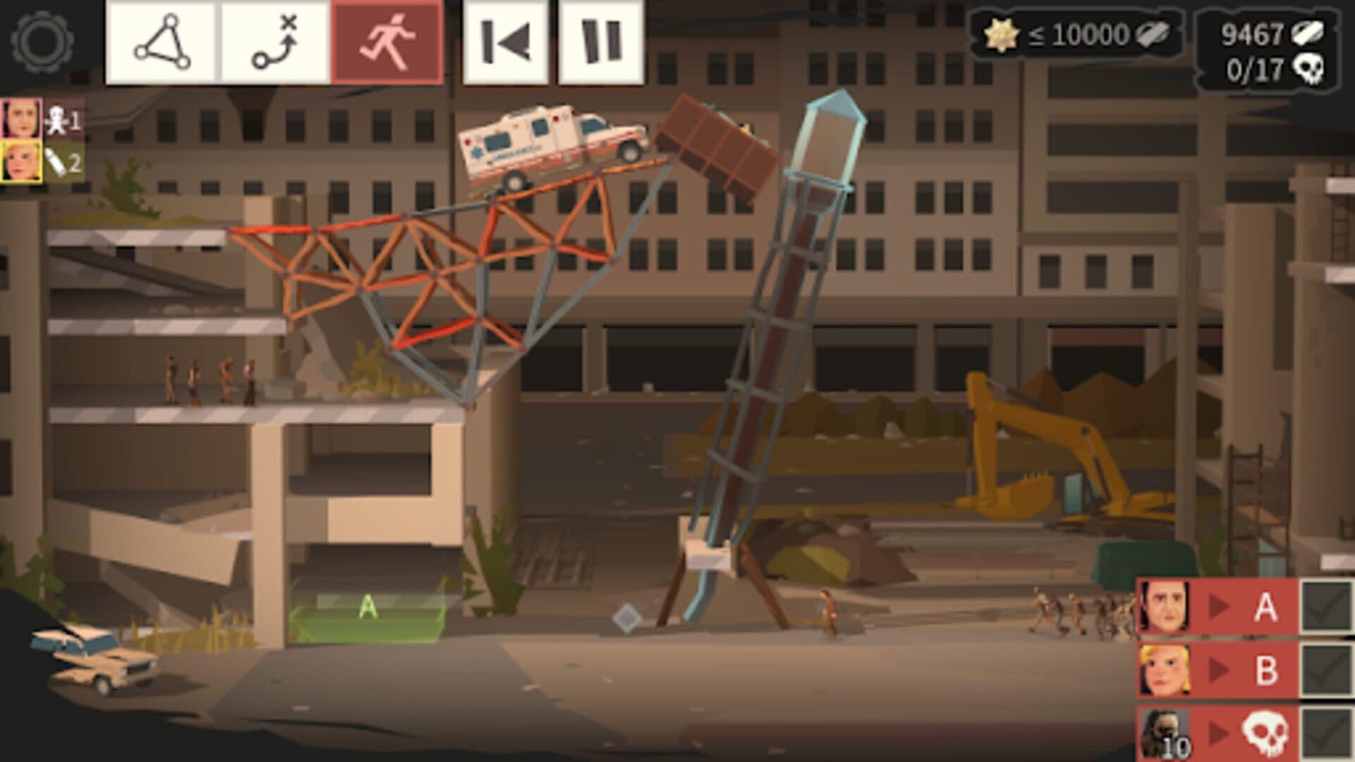 اسکرین‌شات Bridge Constructor: The Walking Dead - 2