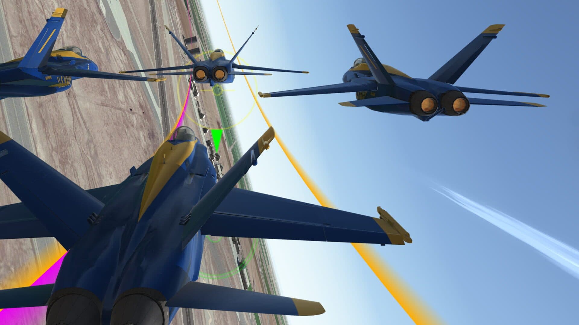 اسکرین‌شات Blue Angels Aerobatic Flight Simulator - 2