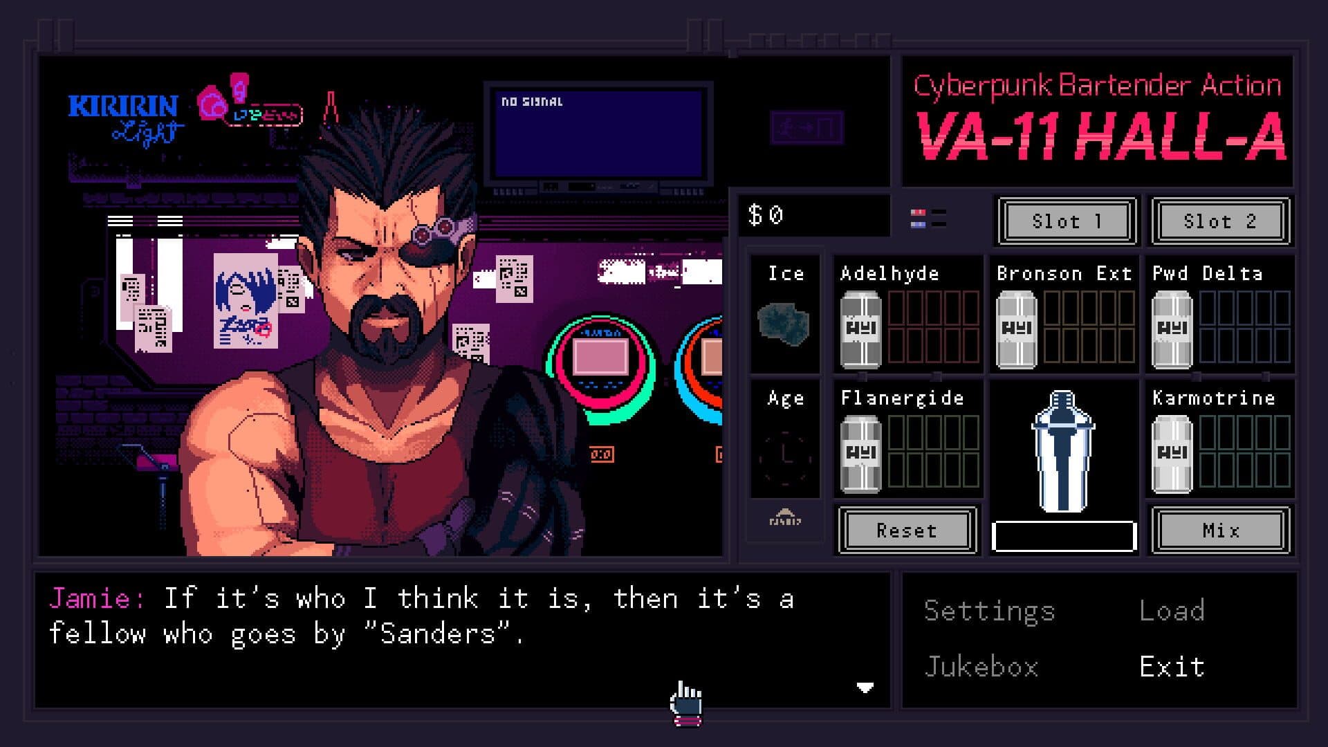 VA-11 Hall-A: Cyberpunk Bartender Action screenshot 3