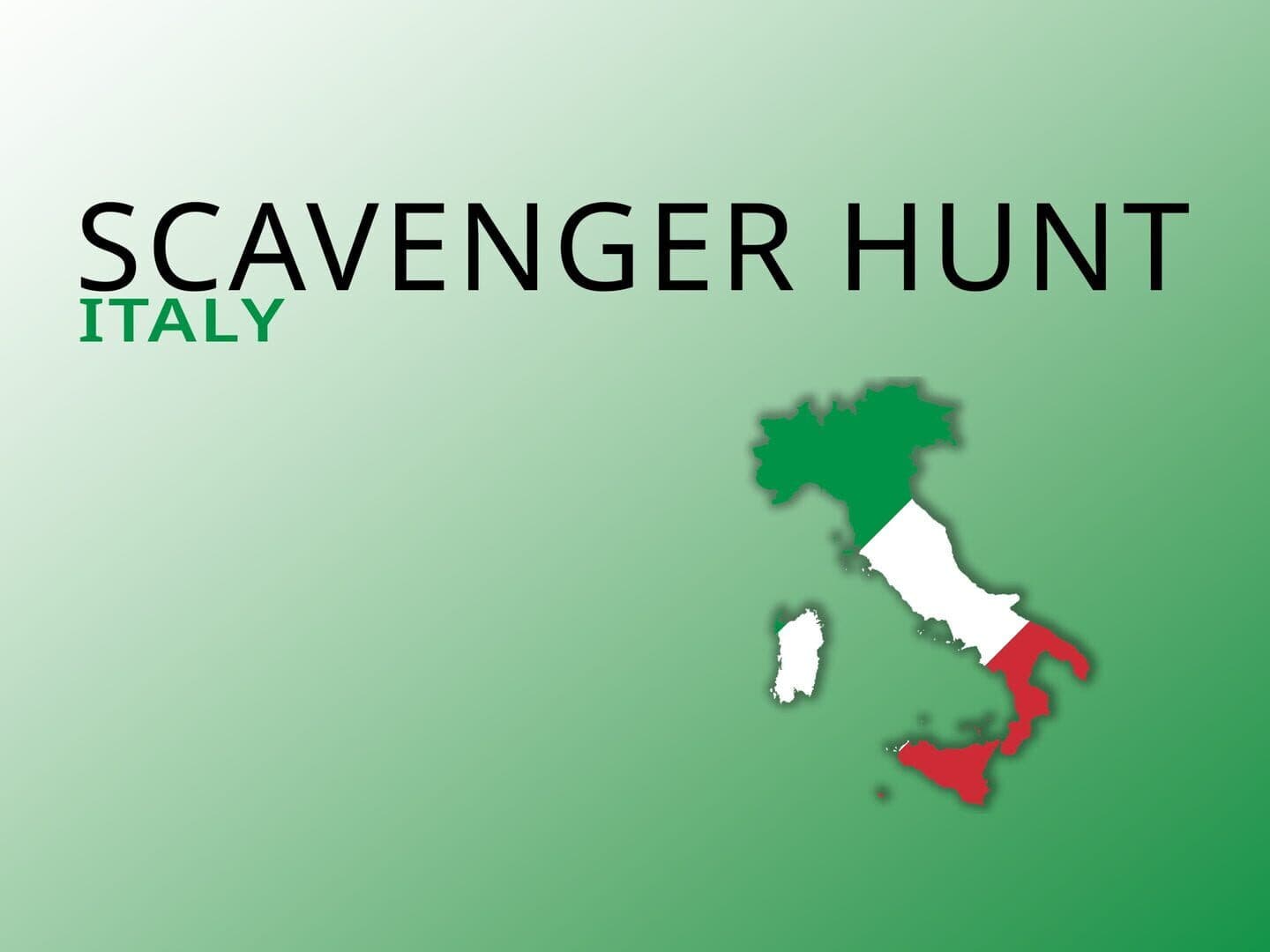 Scavenger Hunt: Italy