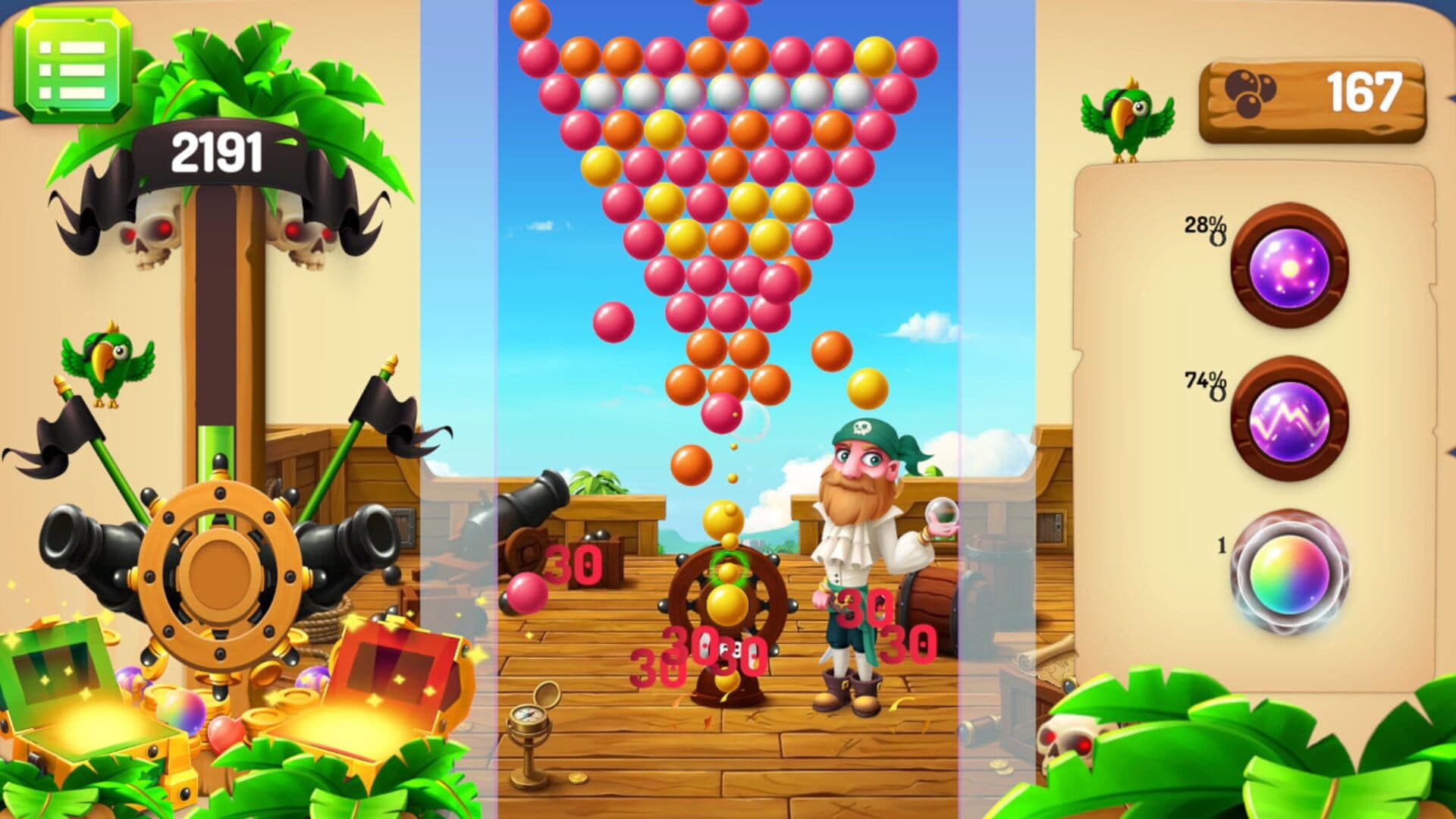 اسکرین‌شات Bubble Shooter Piratery - 4