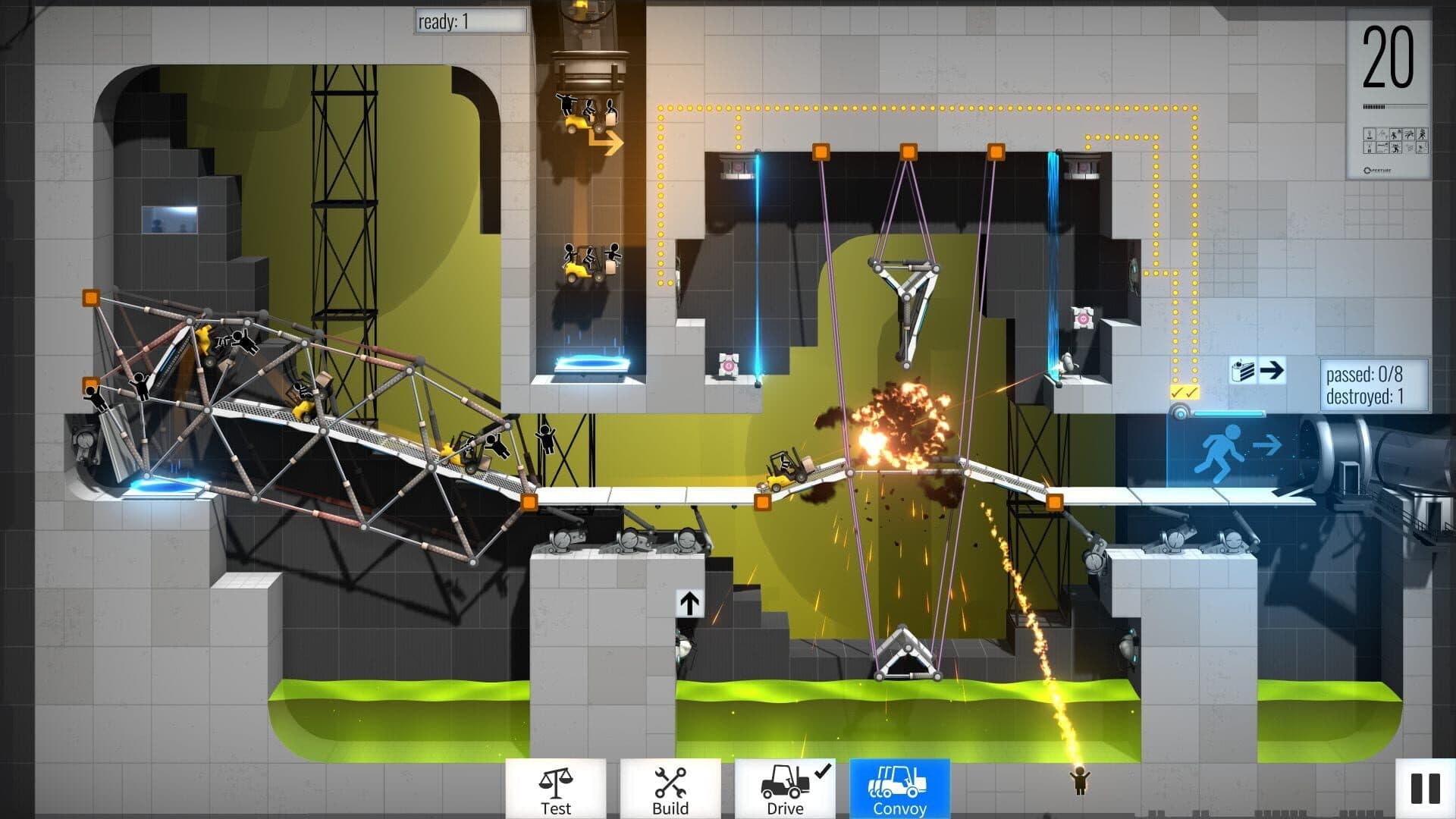 اسکرین‌شات Bridge Constructor Portal - 2