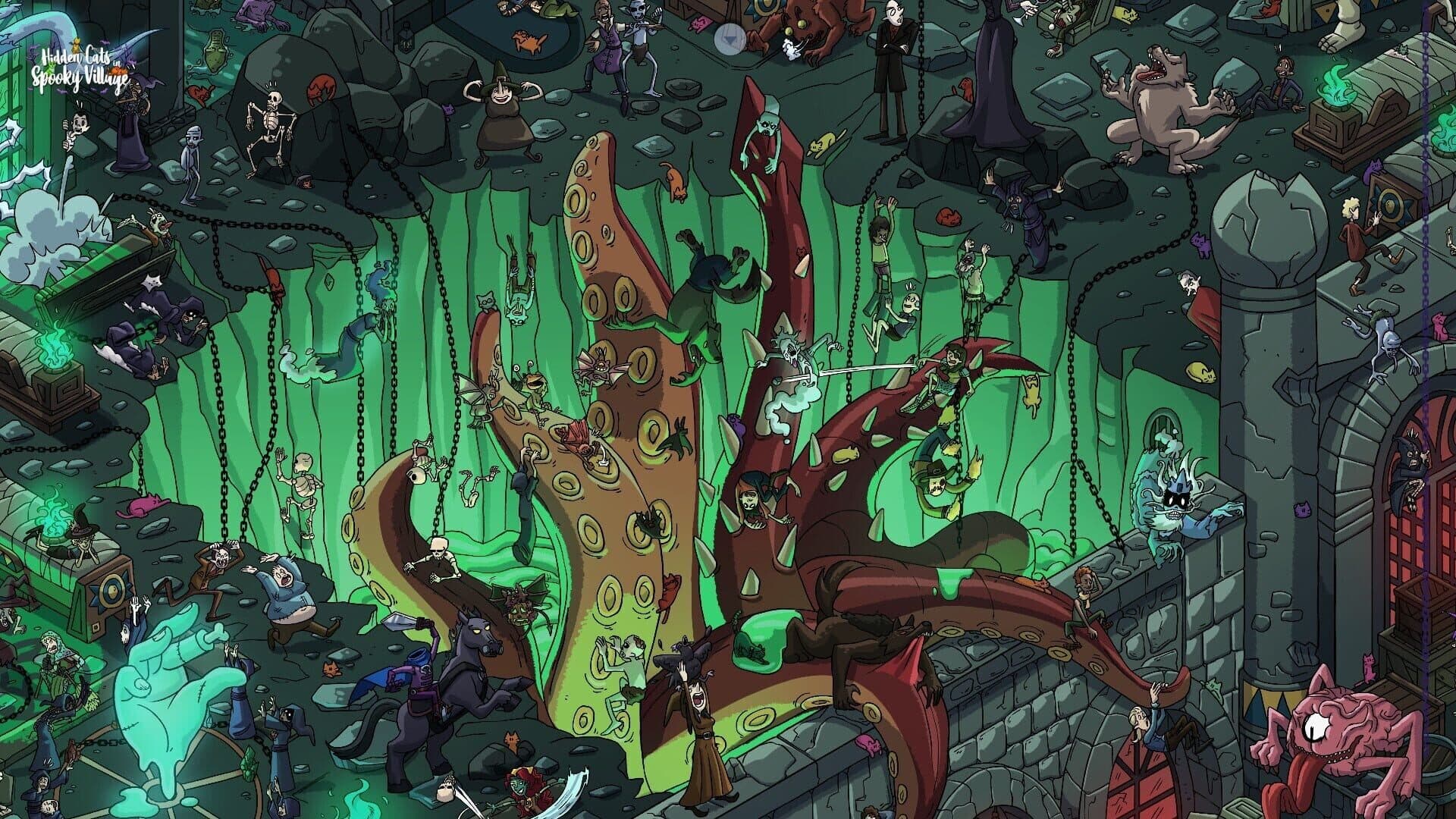 اسکرین‌شات Hidden Cats in Spooky Village - 5
