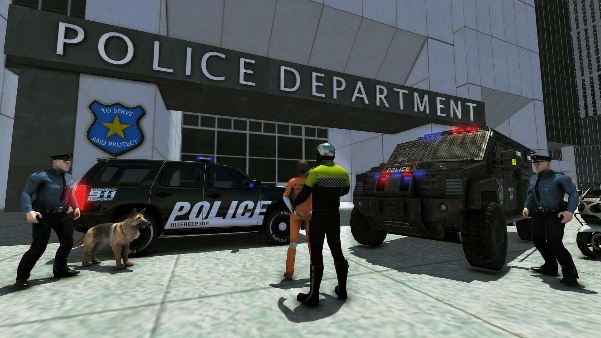 اسکرین‌شات City Police Simulator: Cop Car Games & Shooter - 1