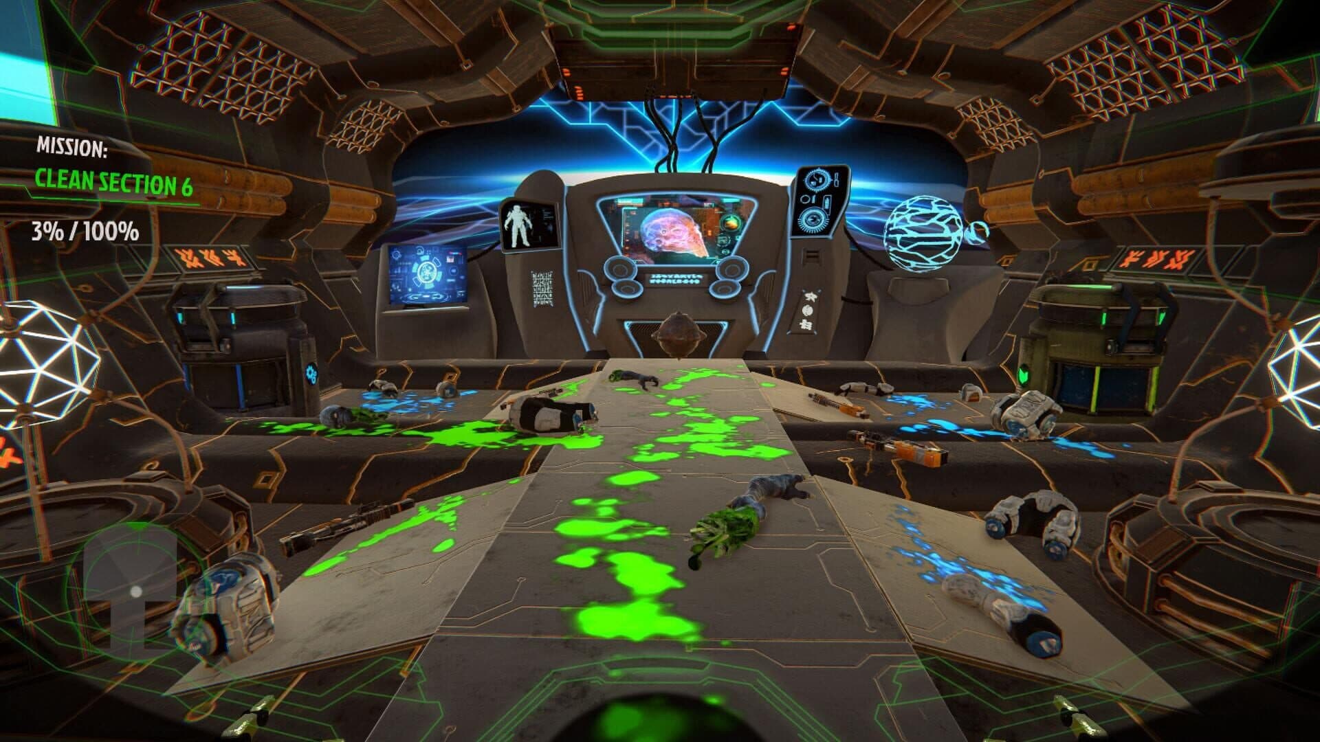 اسکرین‌شات Space CleanUp: Cosmic Robot Disinfector - 2