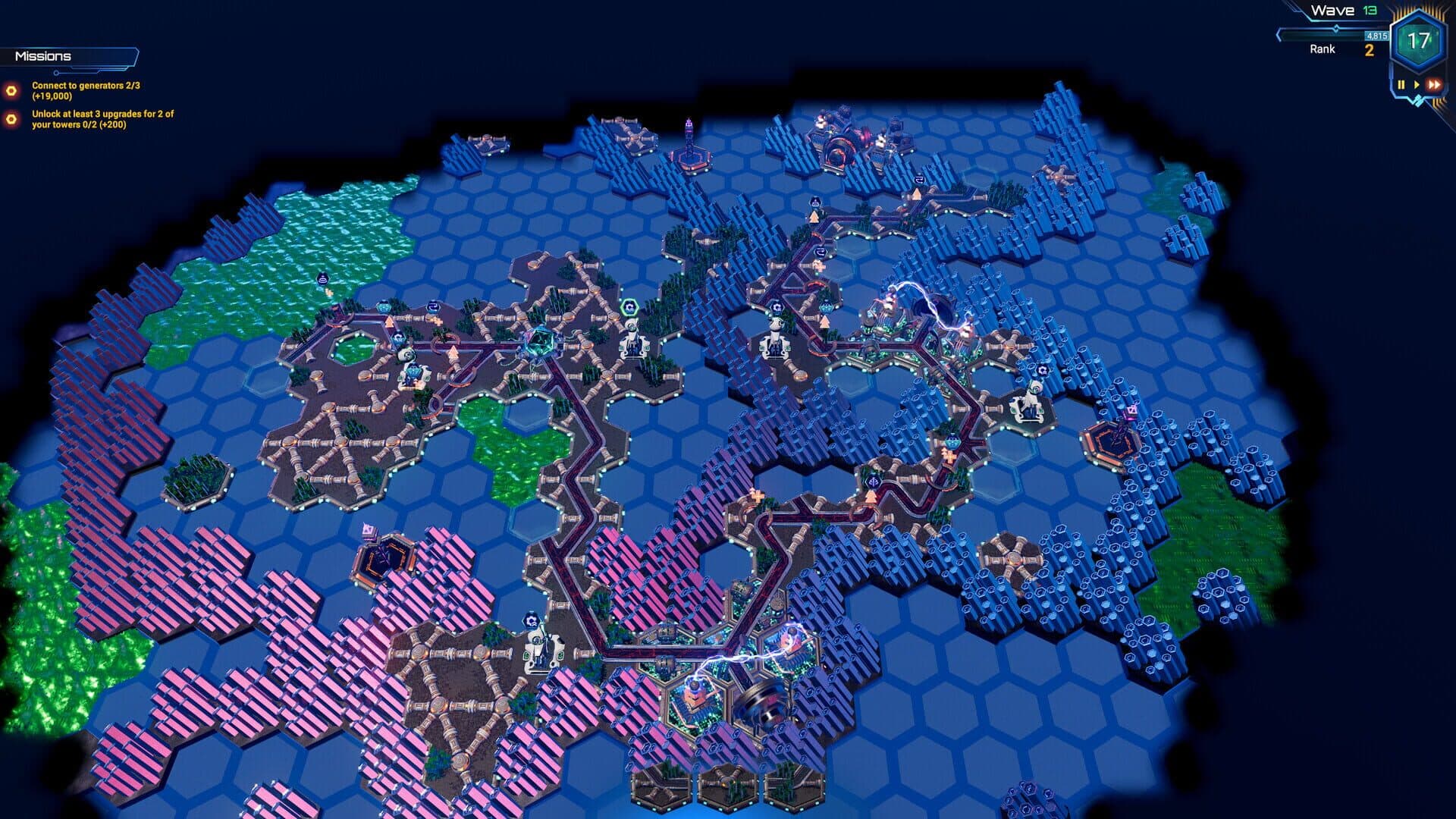 اسکرین‌شات HexaScape: Cyber Defense - 1