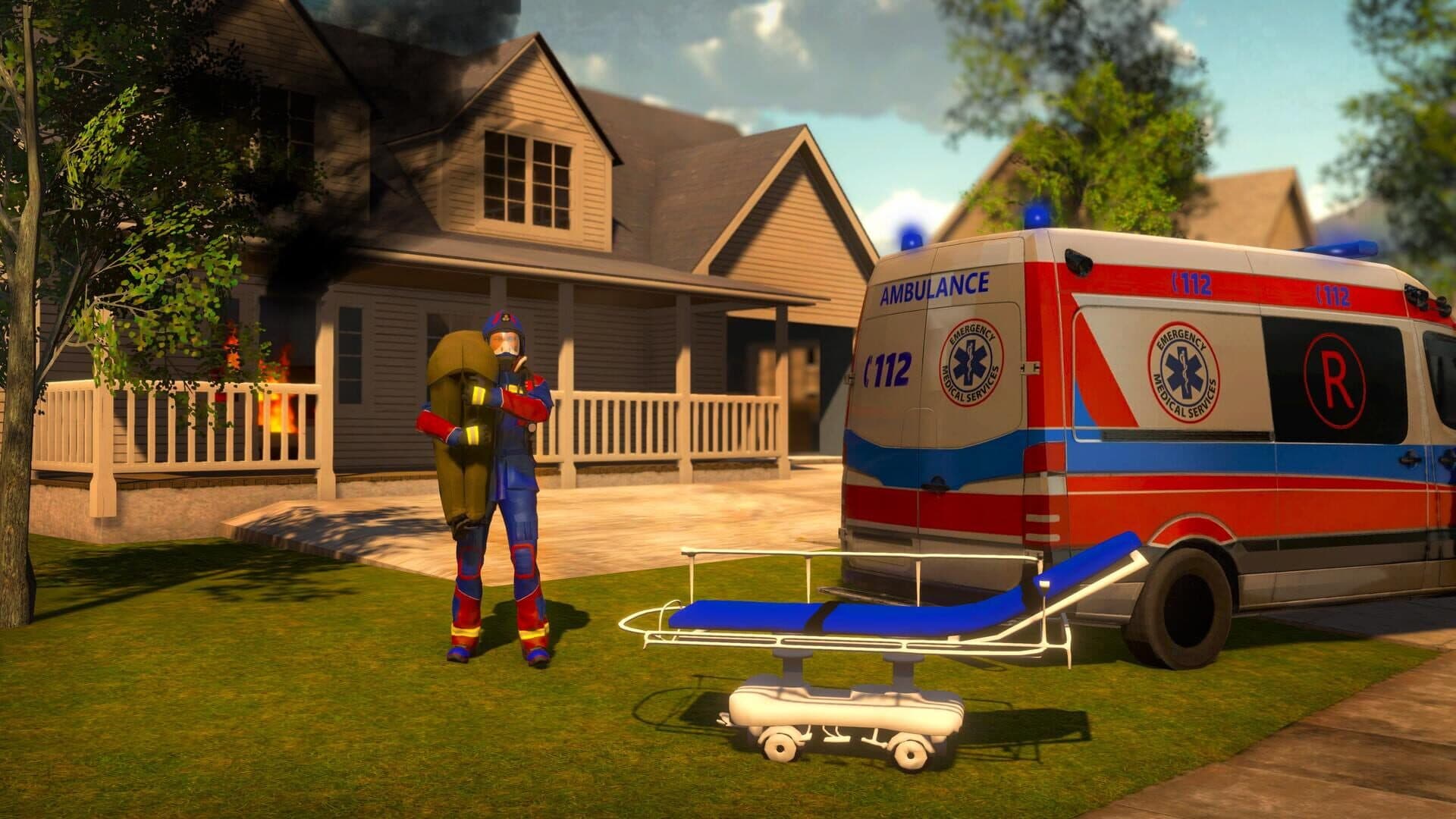 اسکرین‌شات Firefighter Simulator 911: Car Fire Truck Driver - 2