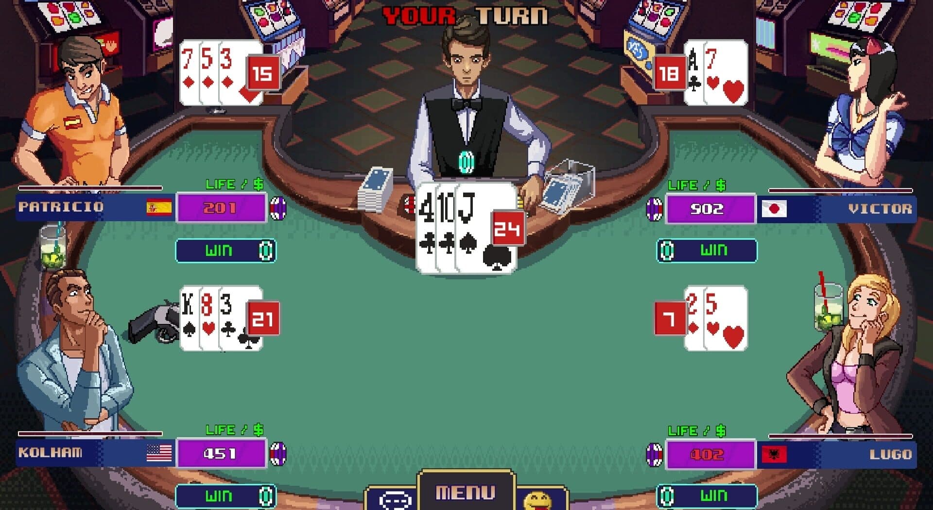 اسکرین‌شات Super Blackjack Battle 2 Turbo Edition - The Card Warriors - 4
