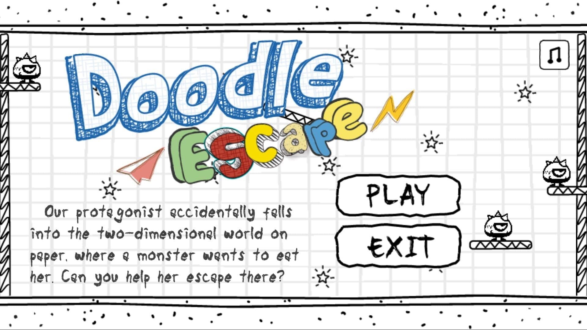 اسکرین‌شات Doodle Escape - 1
